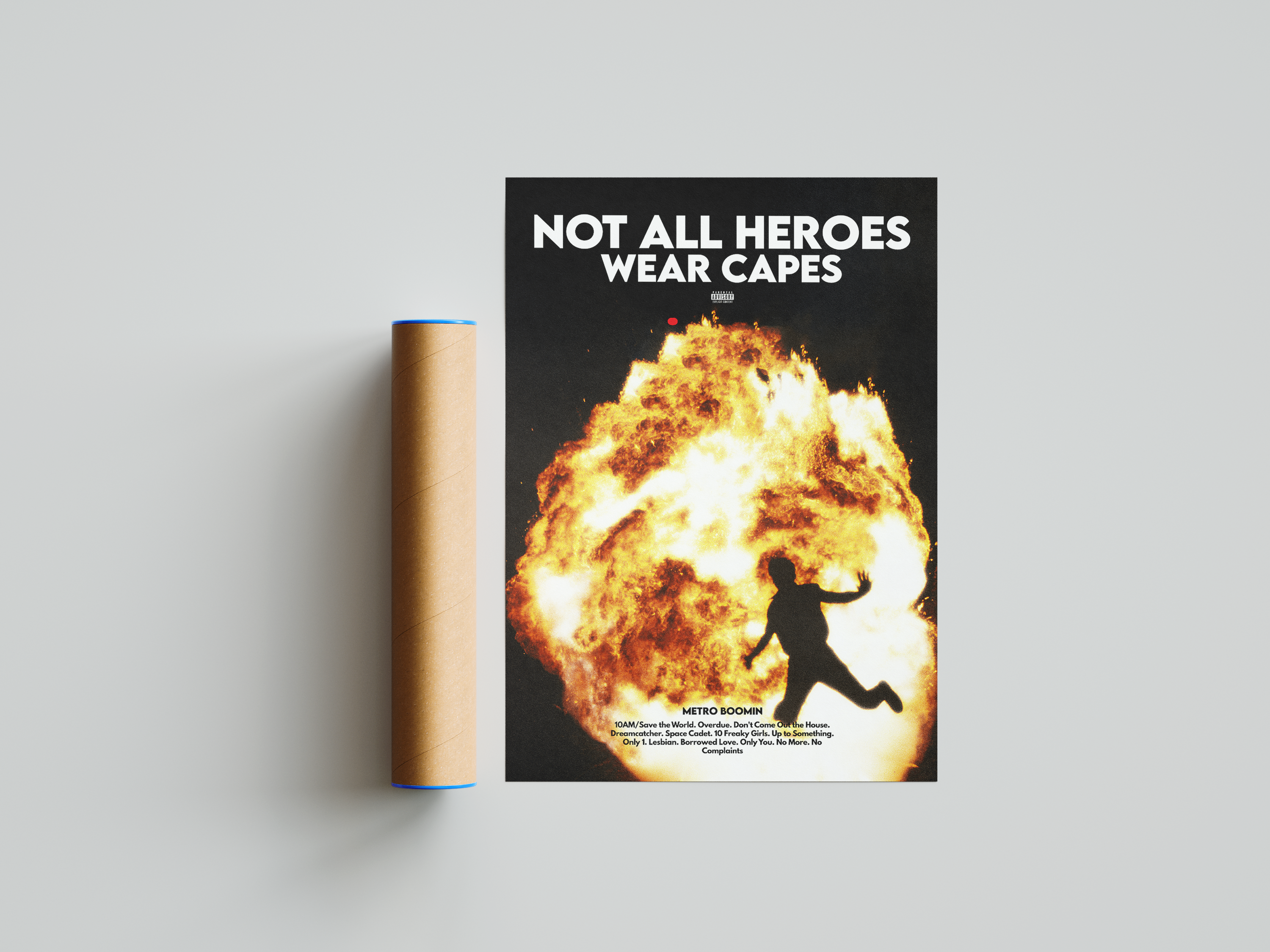 Metro Boomin 'Not All Heroes Wear Capes' Poster | Hype Posters