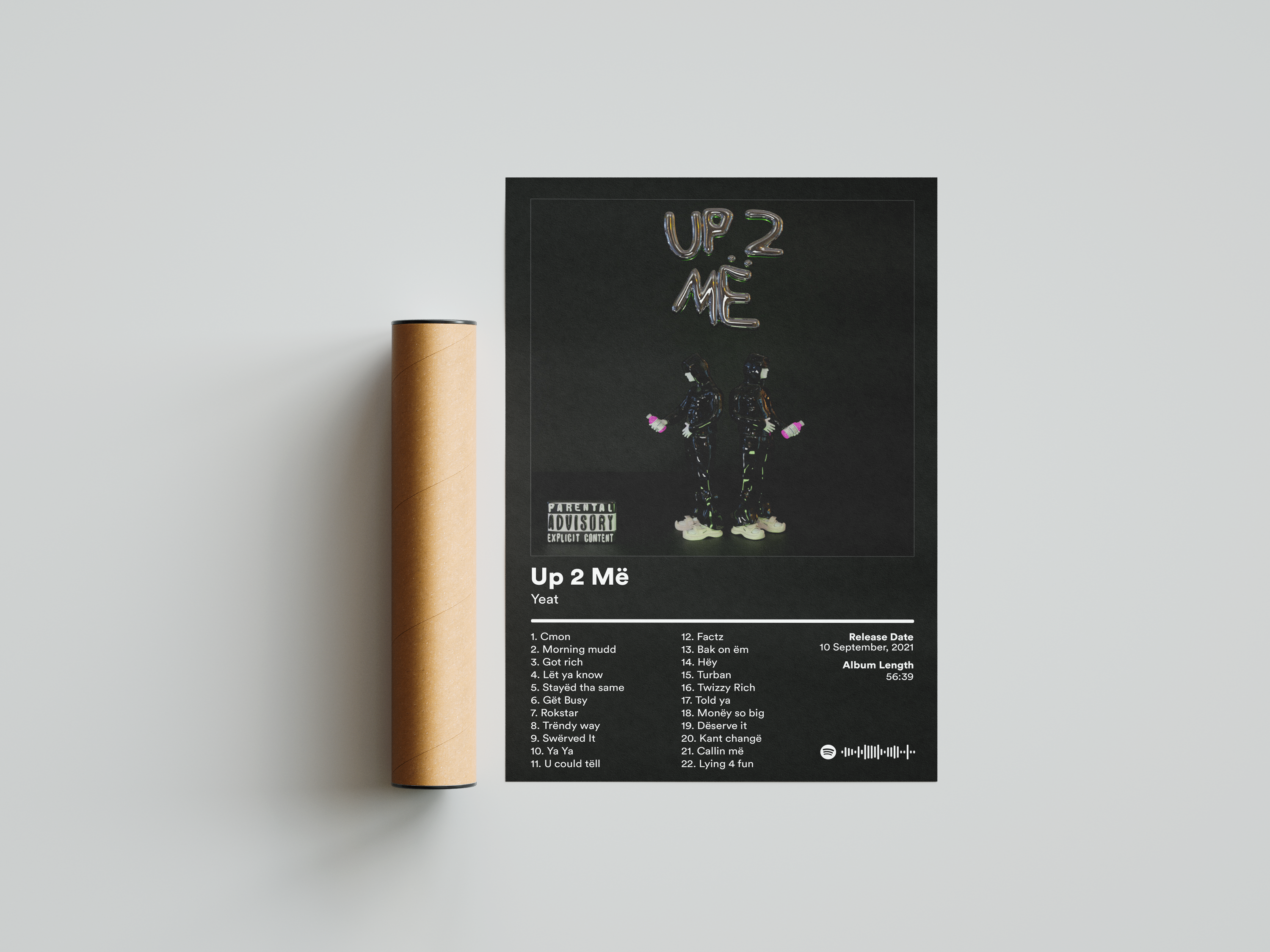 Yeat 'Up 2 Më' Album Poster | Hype Posters