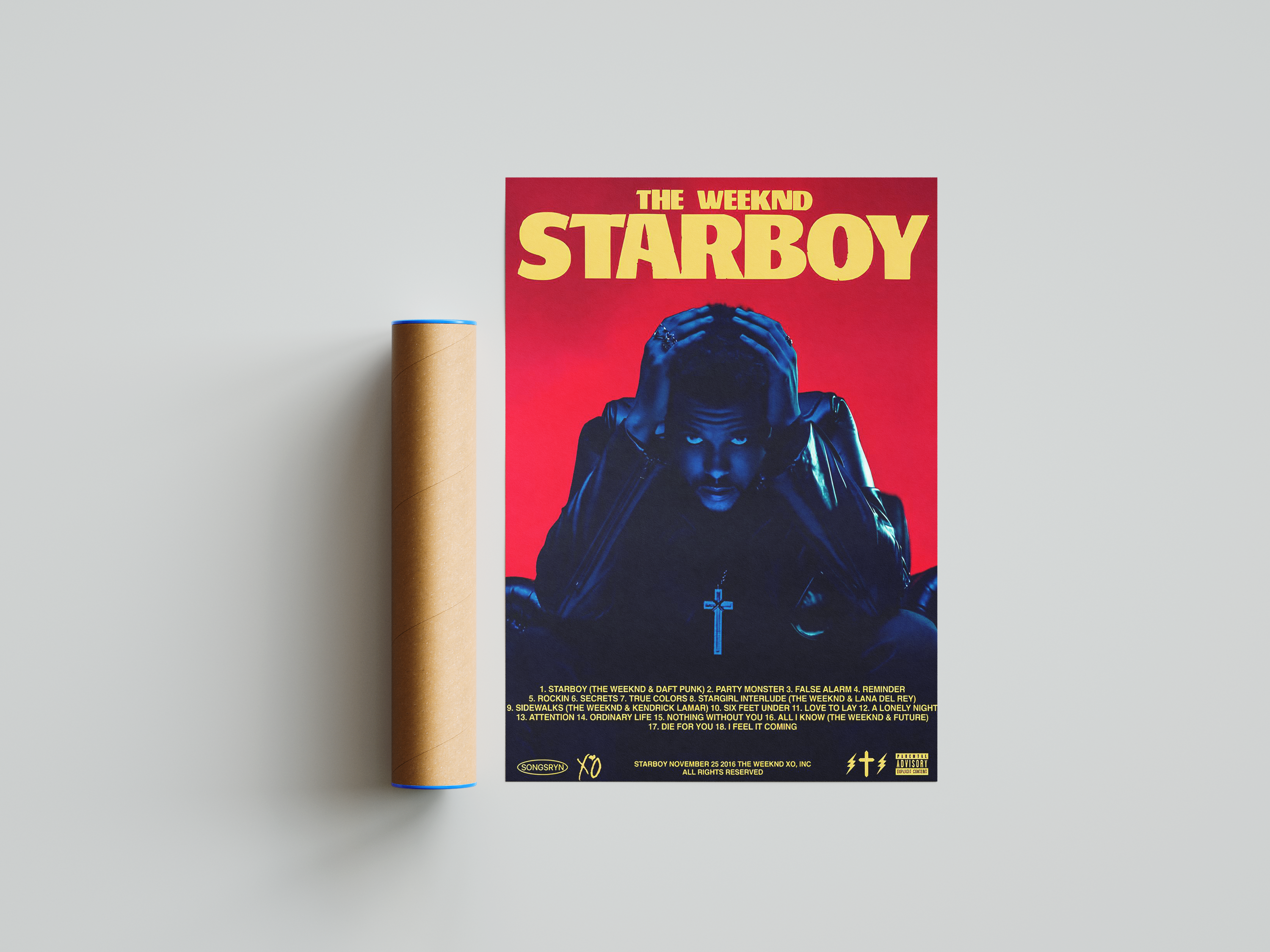 The Weeknd 'Starboy' Poster | Hype Posters