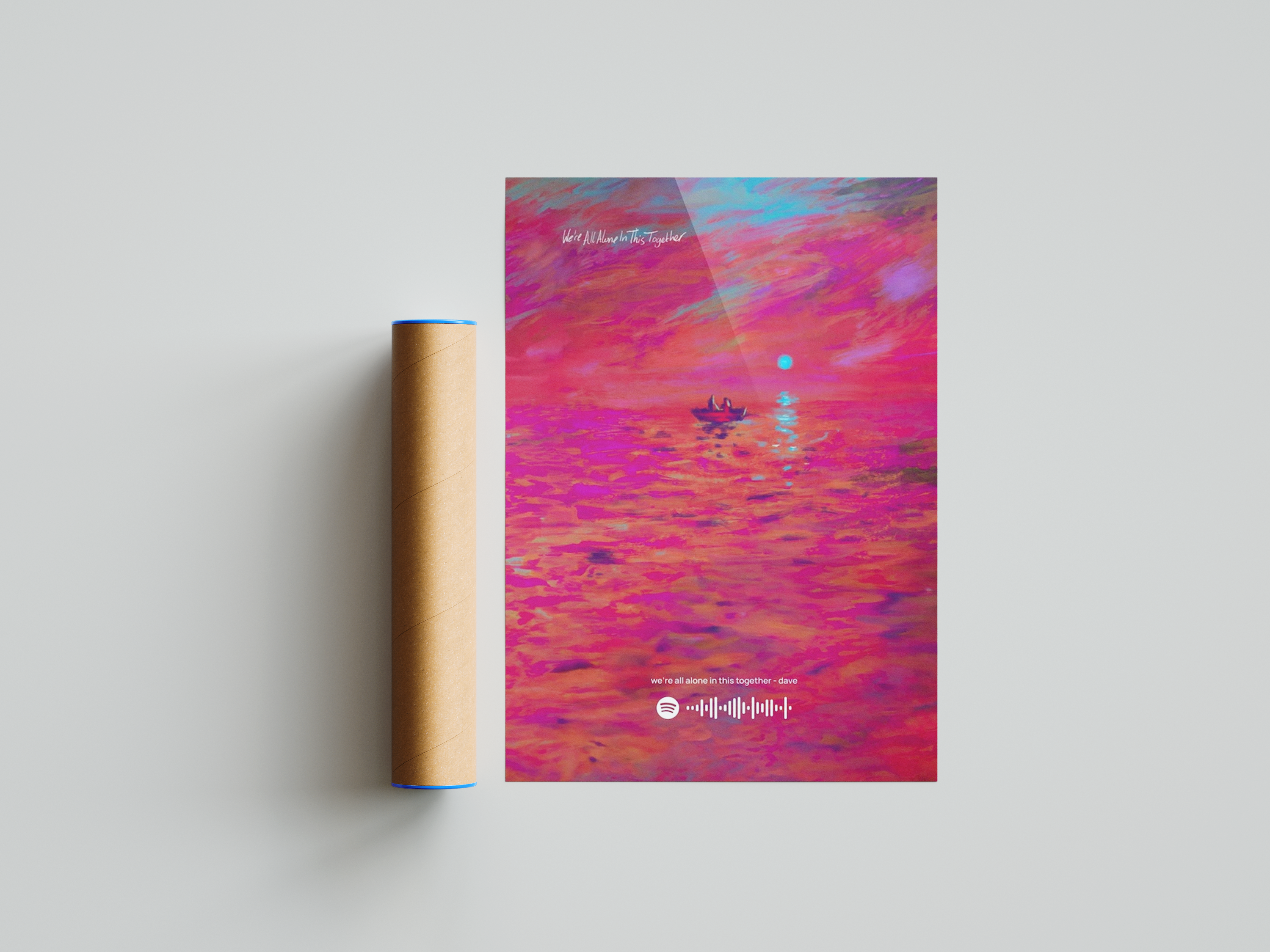 Dave 'We're All Alone In This Together' Spotify Poster | Hype Posters
