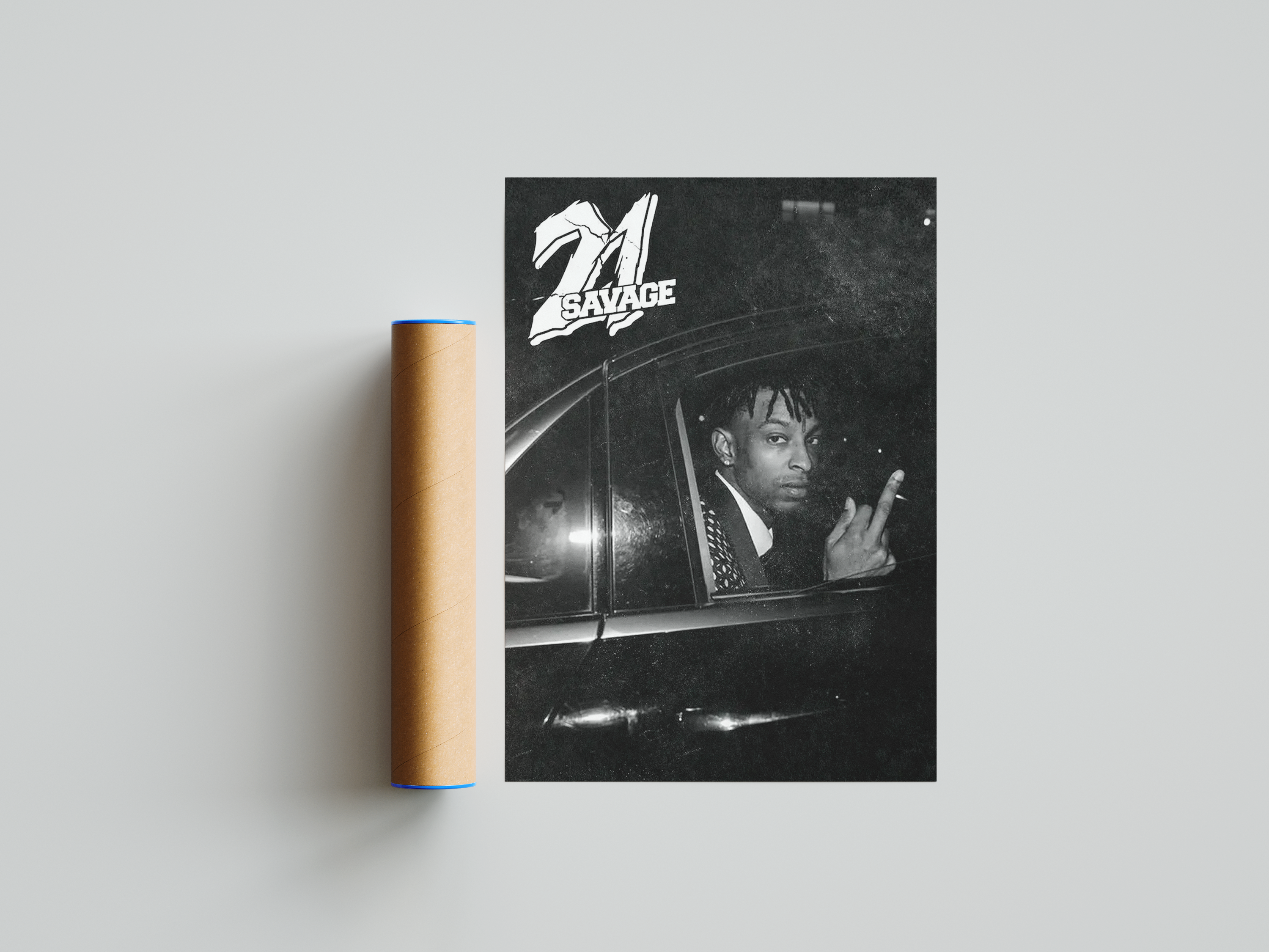 21 Savage - B&W Poster | Hype Posters