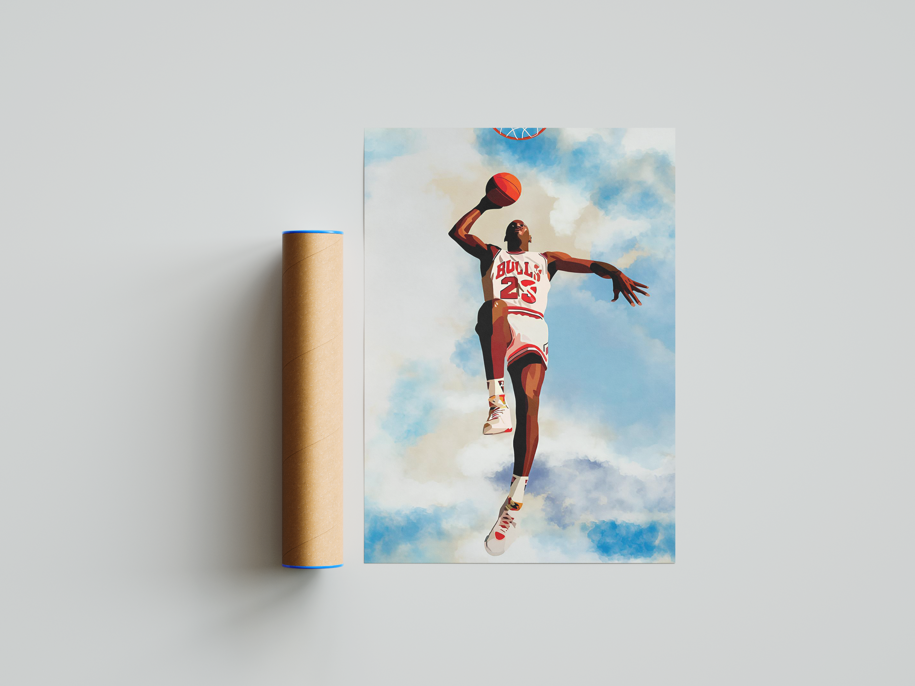 Jordan Bulls Fly Poster | Hype Posters