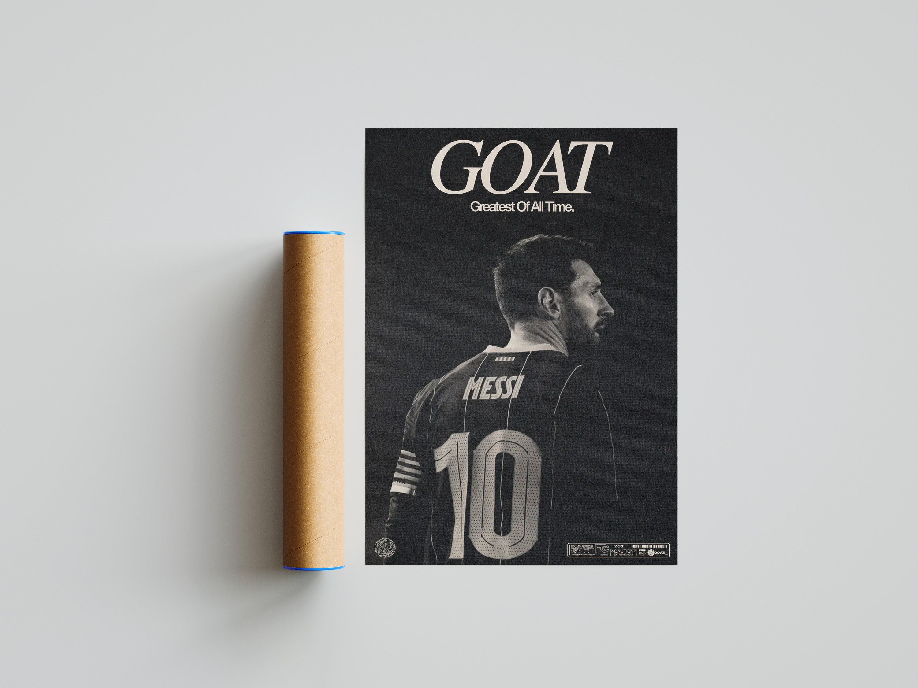 Lionel Messi 'GOAT' Poster | Hype Posters