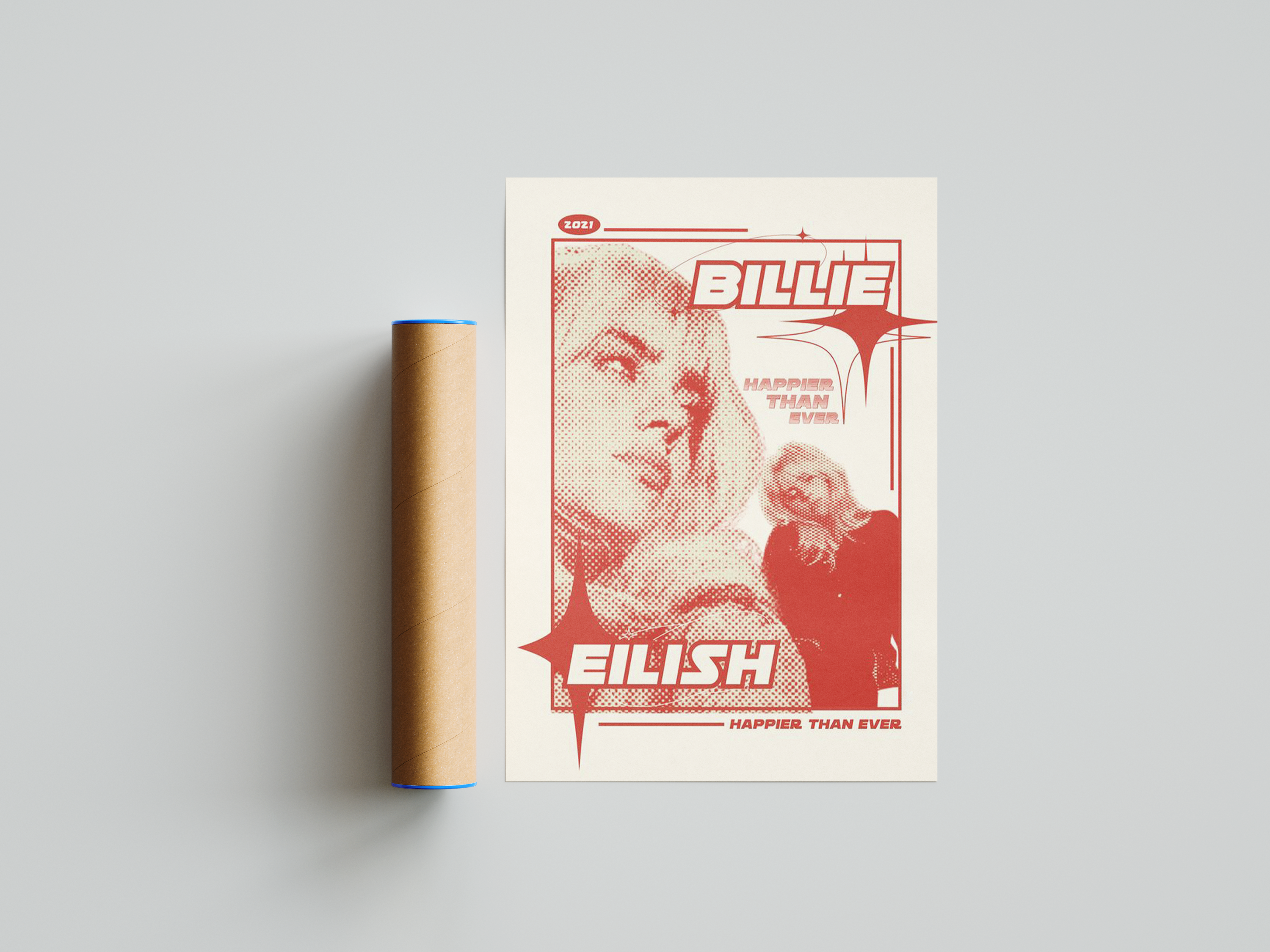 Billie Eilish 'Happier Than Ever' Poster | Hype Posters