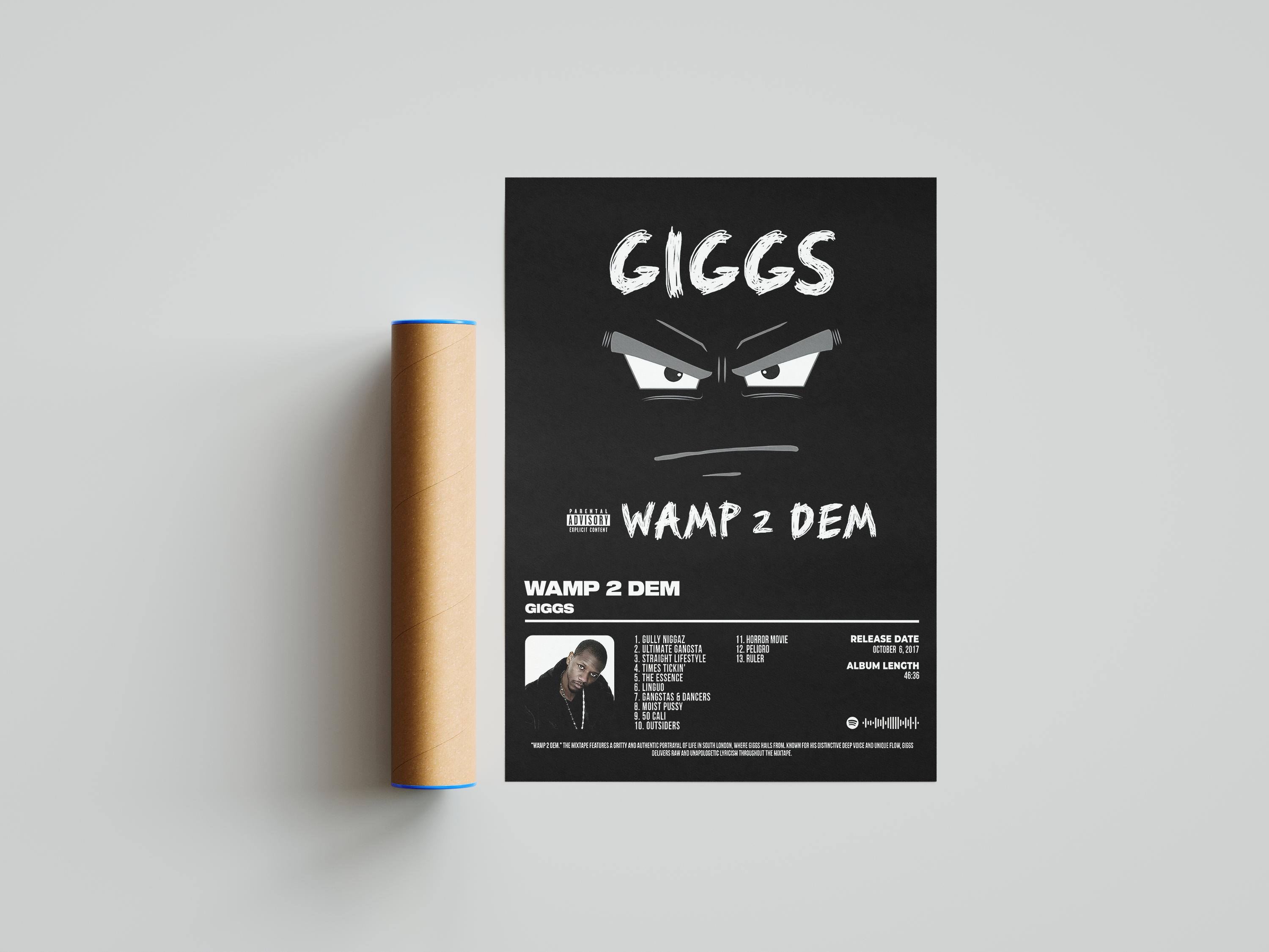 Giggs - "Wamp 2 Dem" Album Poster | Hype Posters
