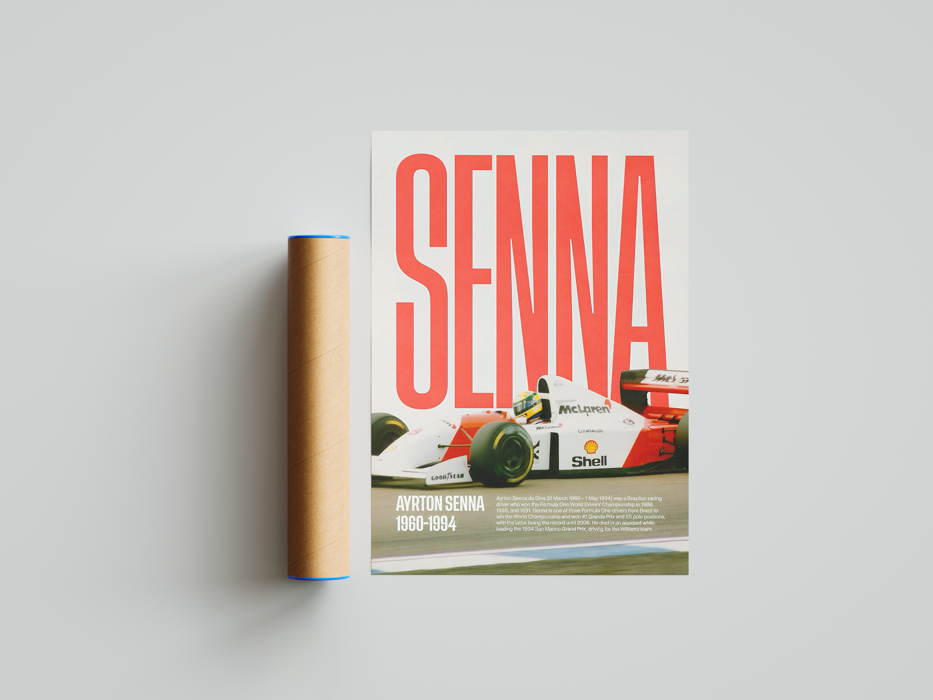 Ayrton Senna Vintage Poster | Hype Posters