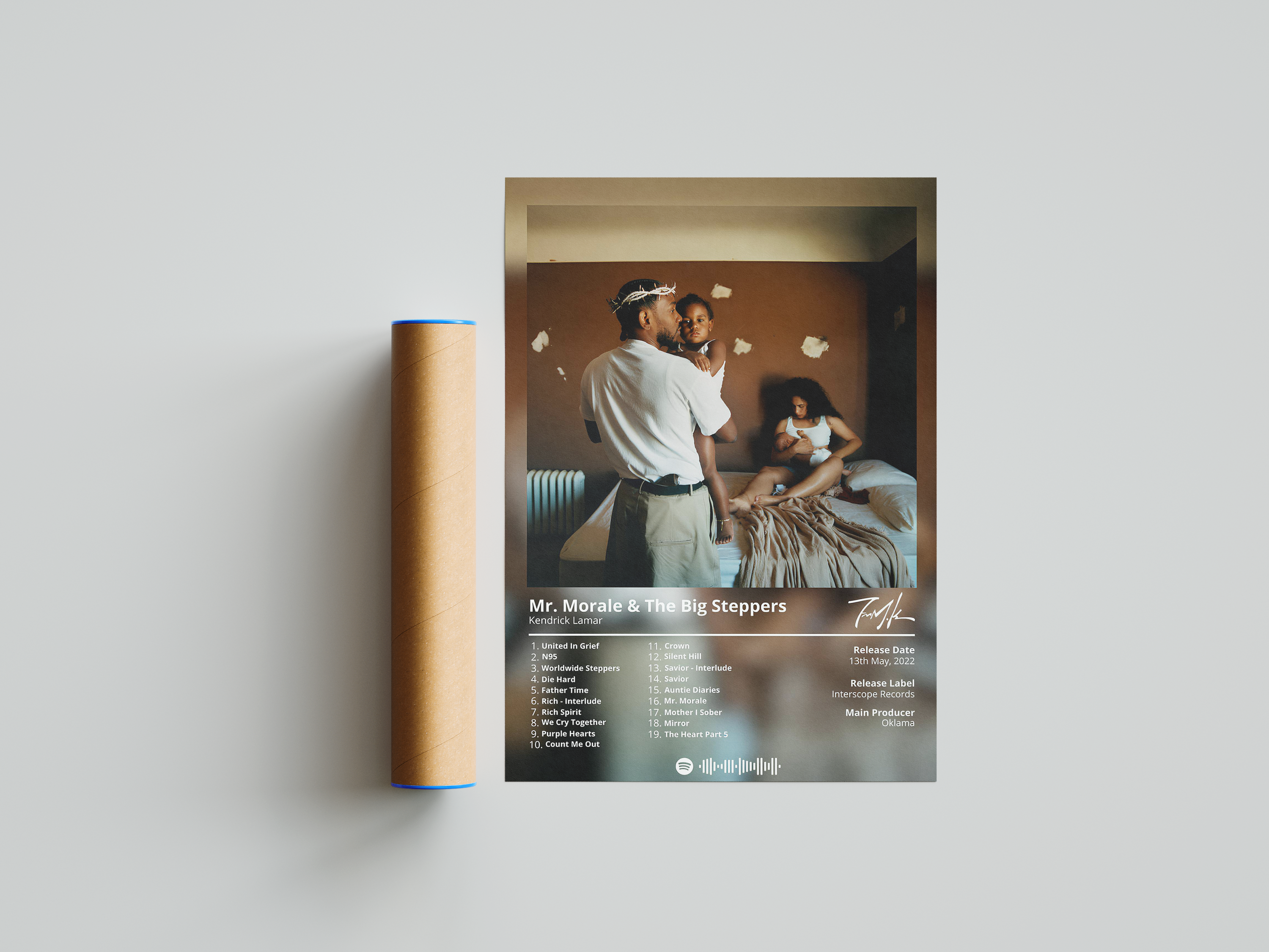 Kendrick Lamar - "Mr. Morale & The Big Steppers" Album Poster | Hype Posters