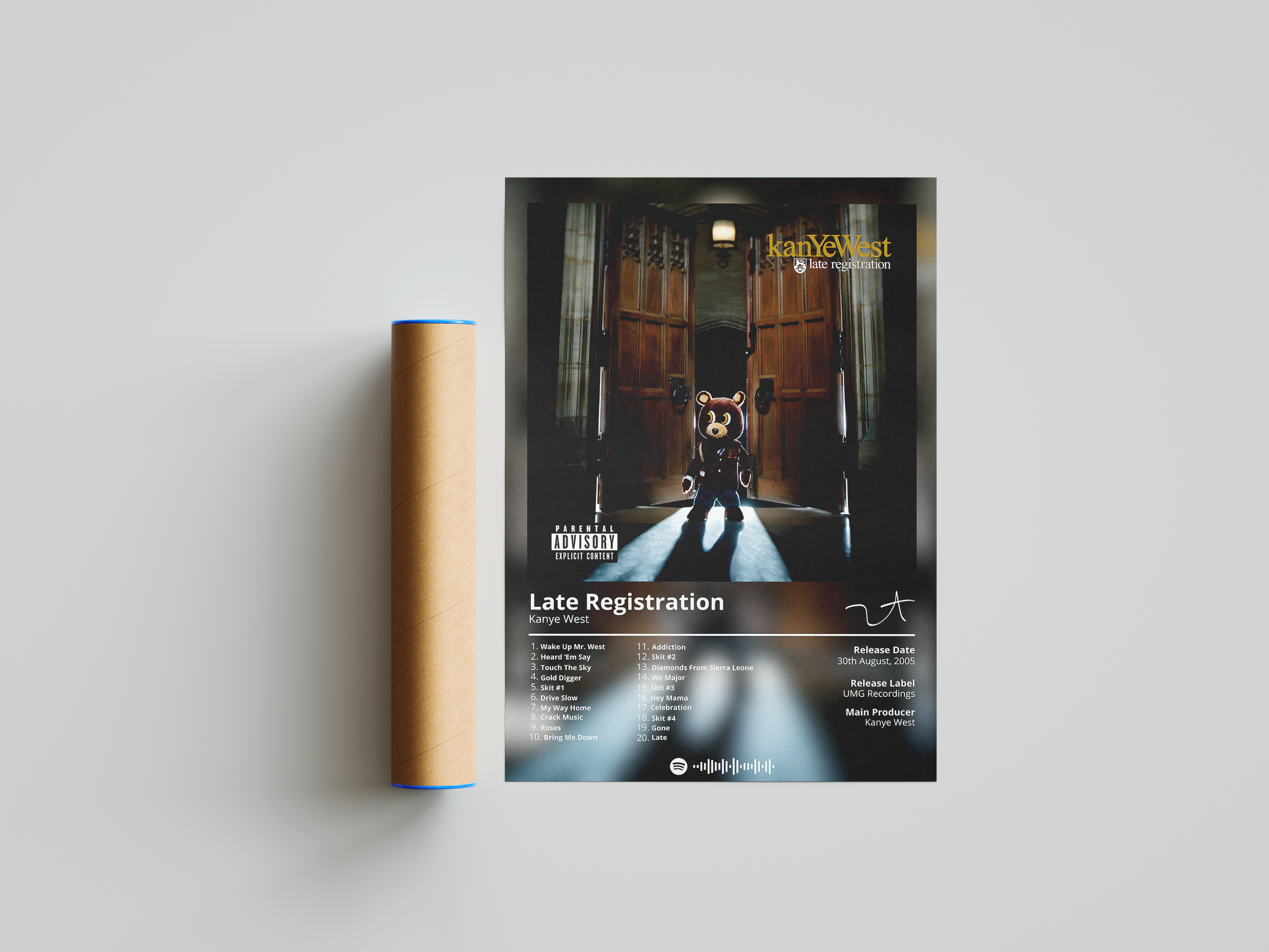 Kanye West 'Late Registration' Album Poster | Hype Posters