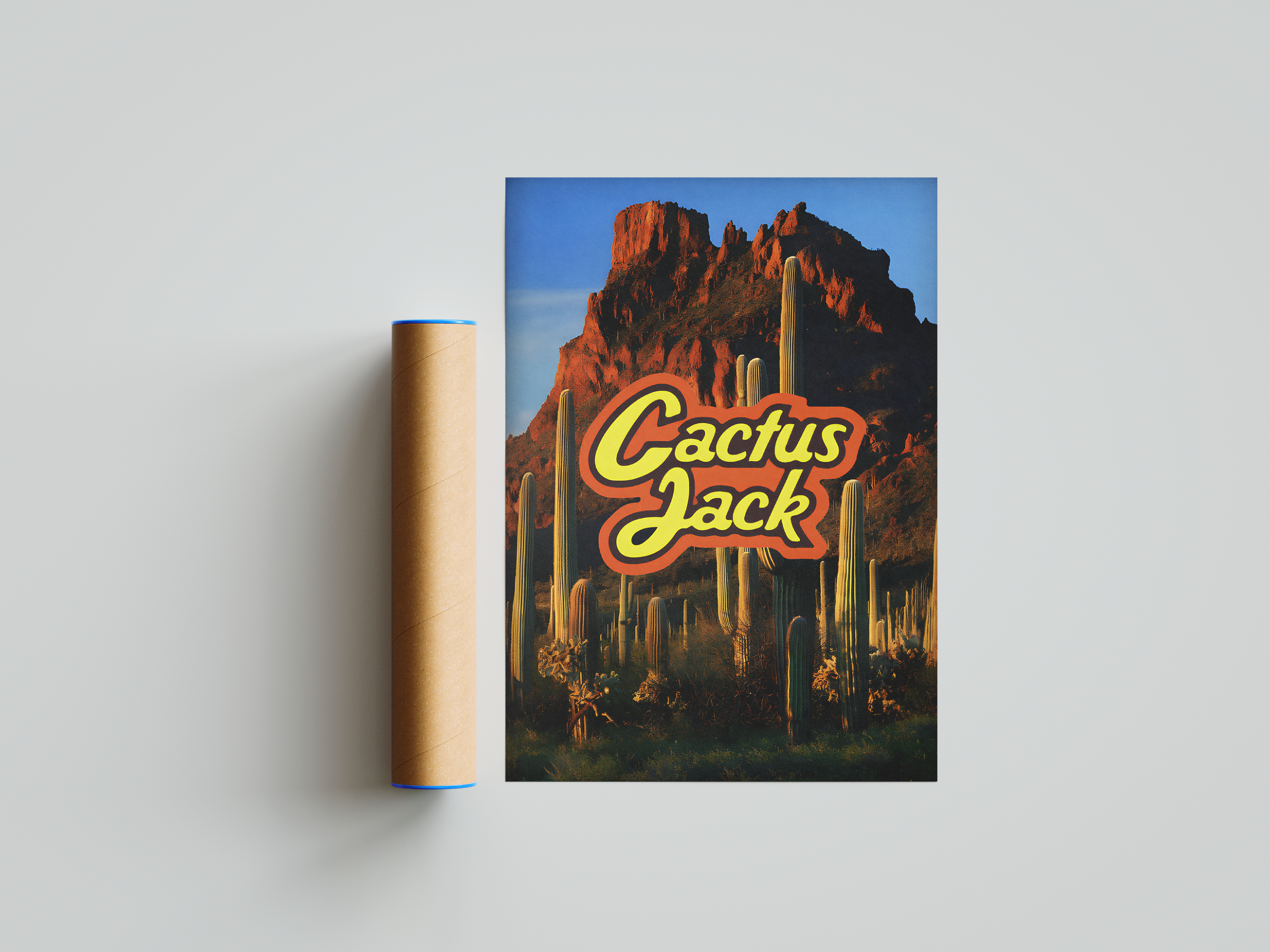 Cactus Jack Mountains Poster | Hype Posters