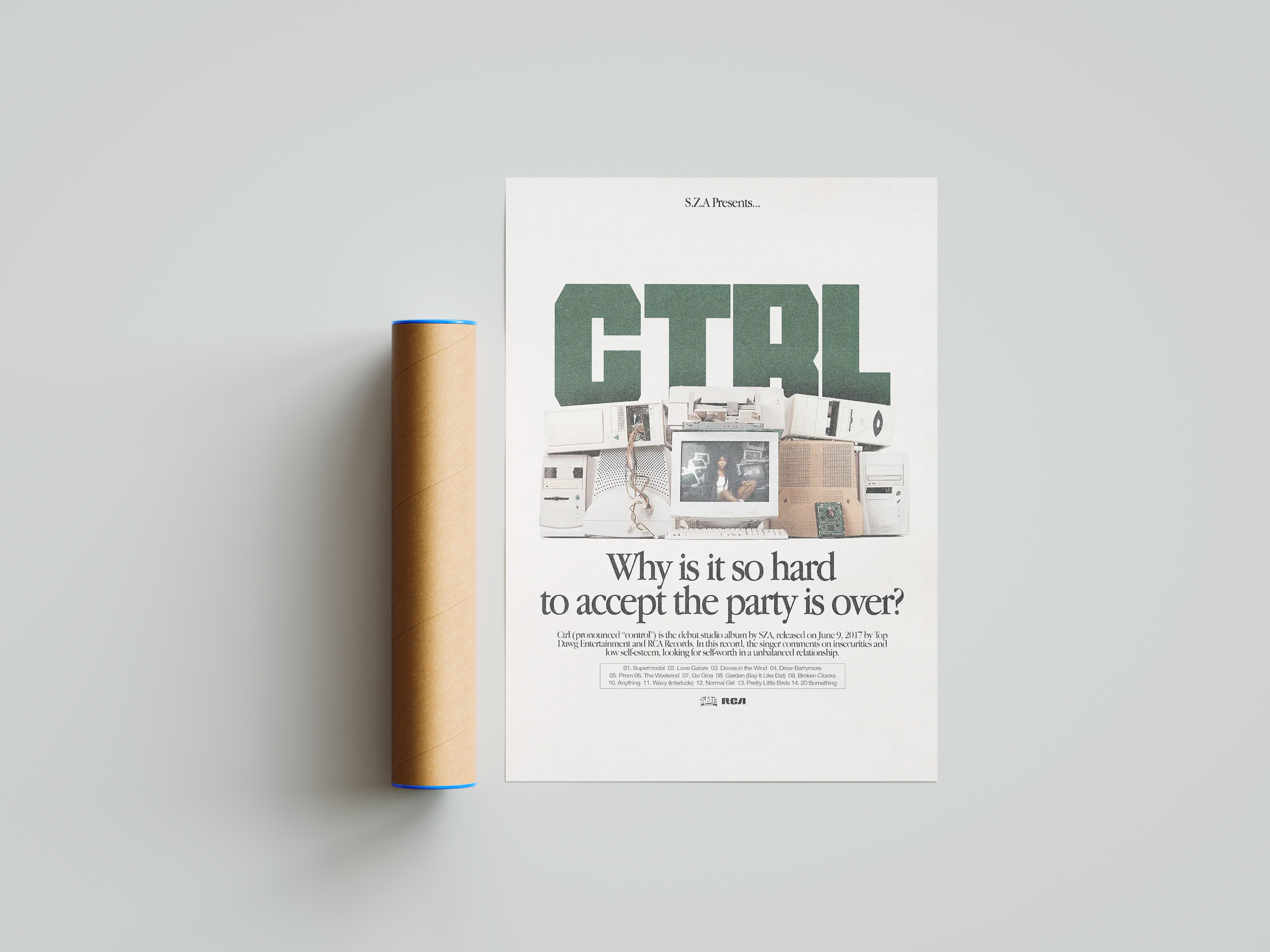 SZA 'CTRL' Poster | Hype Posters