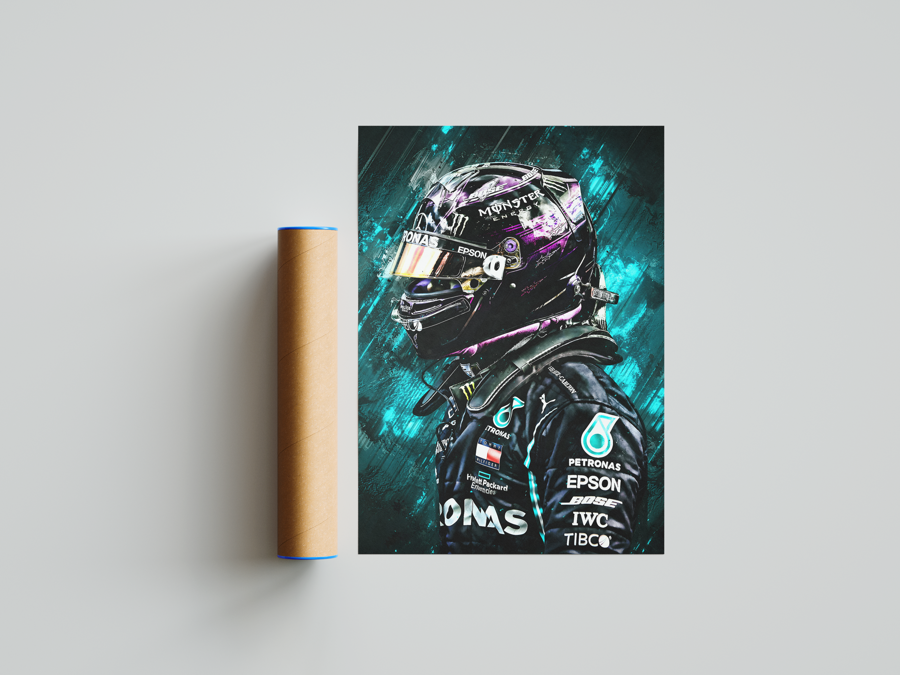 Lewis Hamilton Painting Poster | Hype Posters