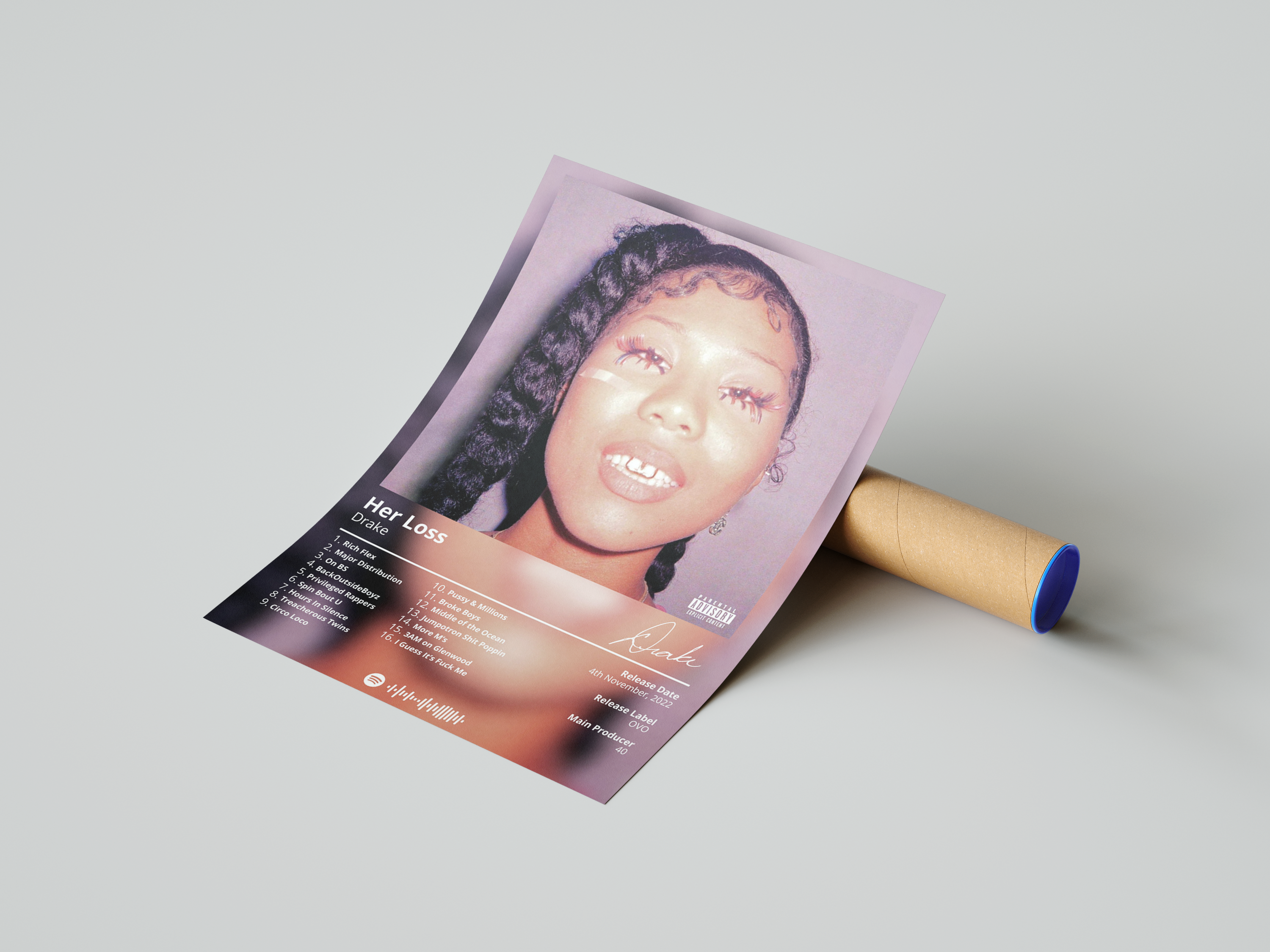 Drake 'Her Loss' Album Poster | Hype Posters