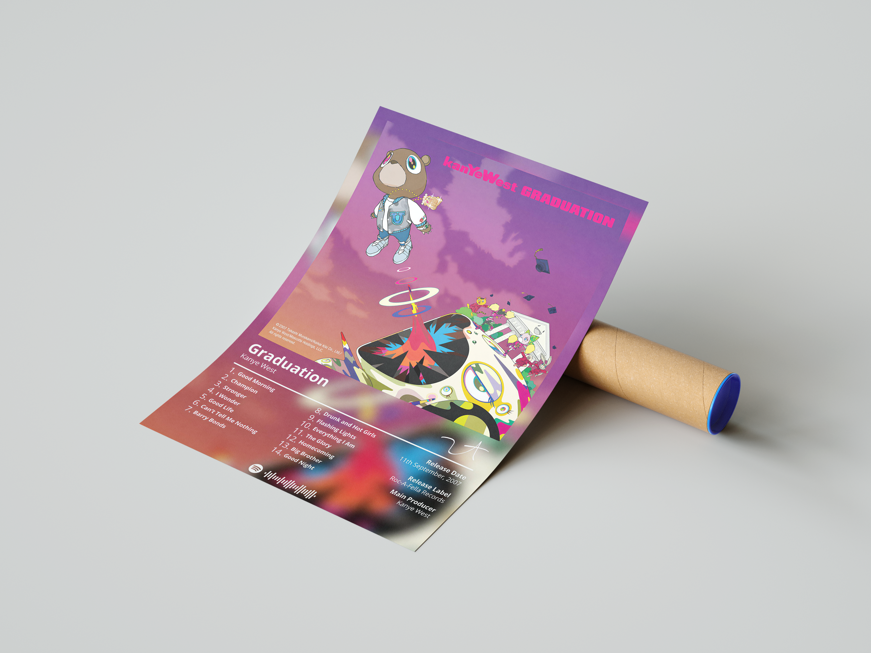 Kanye West 'Graduation' Album Poster | Hype Posters