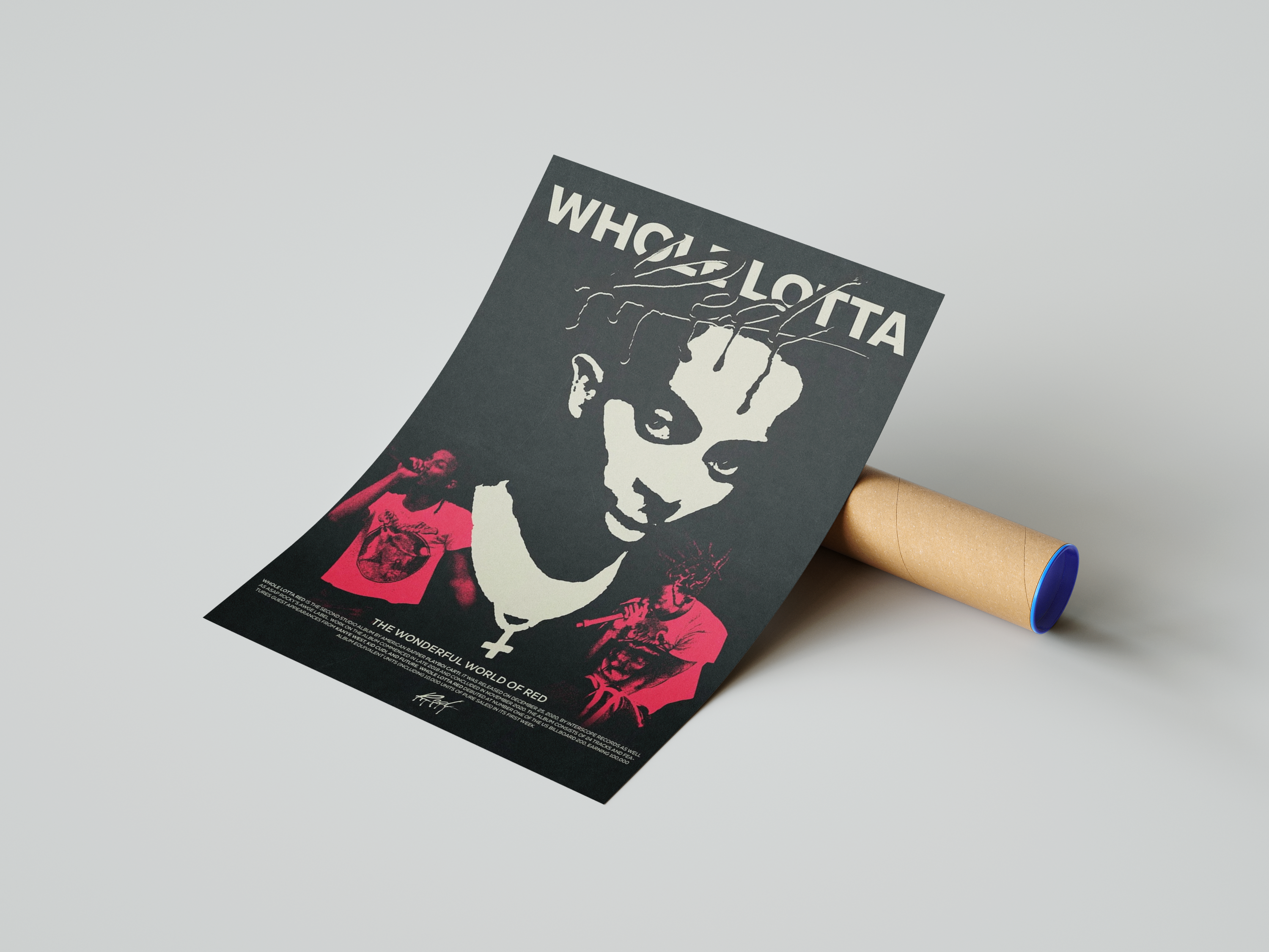 Playboi Carti 'Whole Lotta Red' Poster | Hype Posters