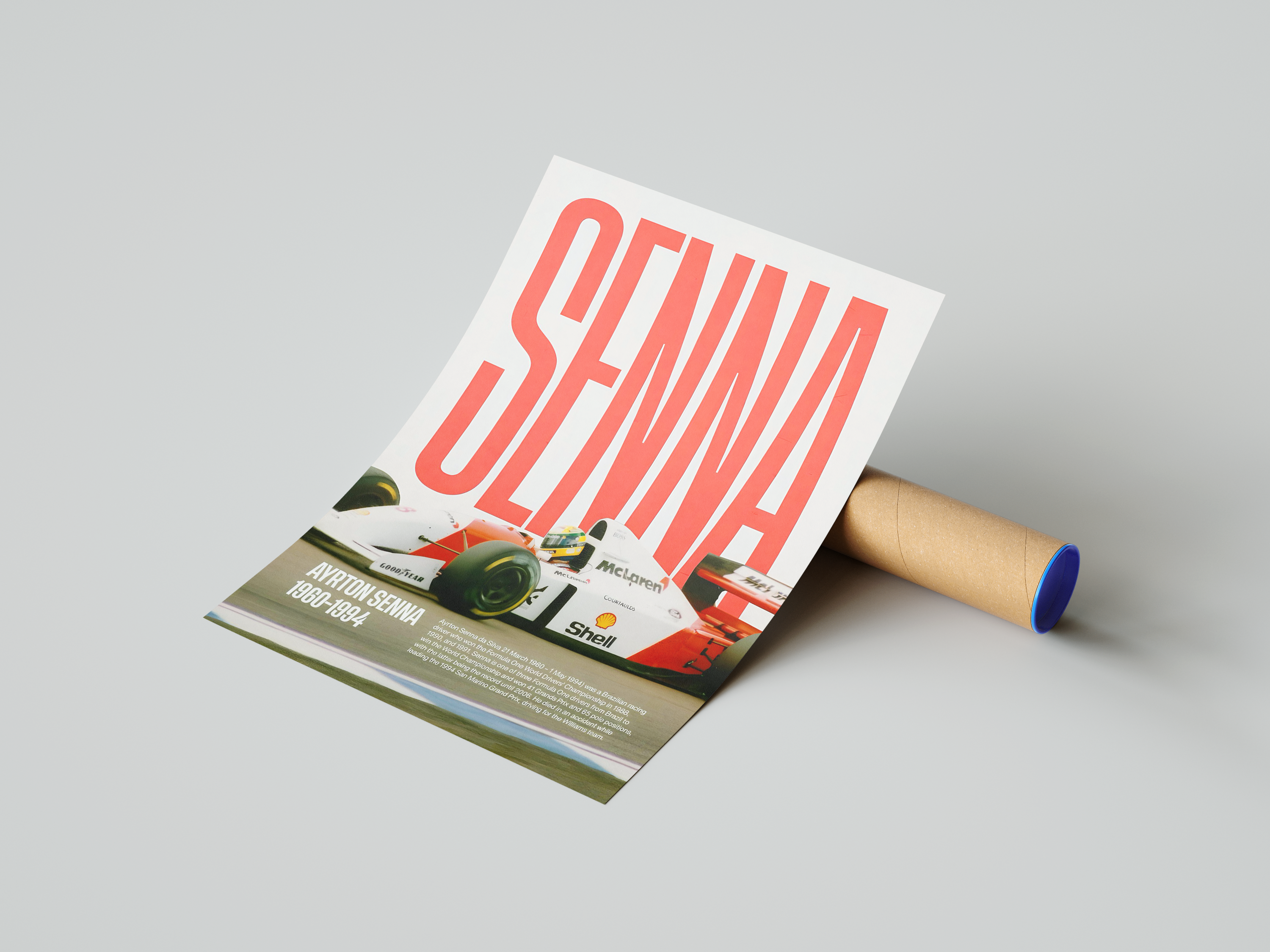 Ayrton Senna Vintage Poster | Hype Posters