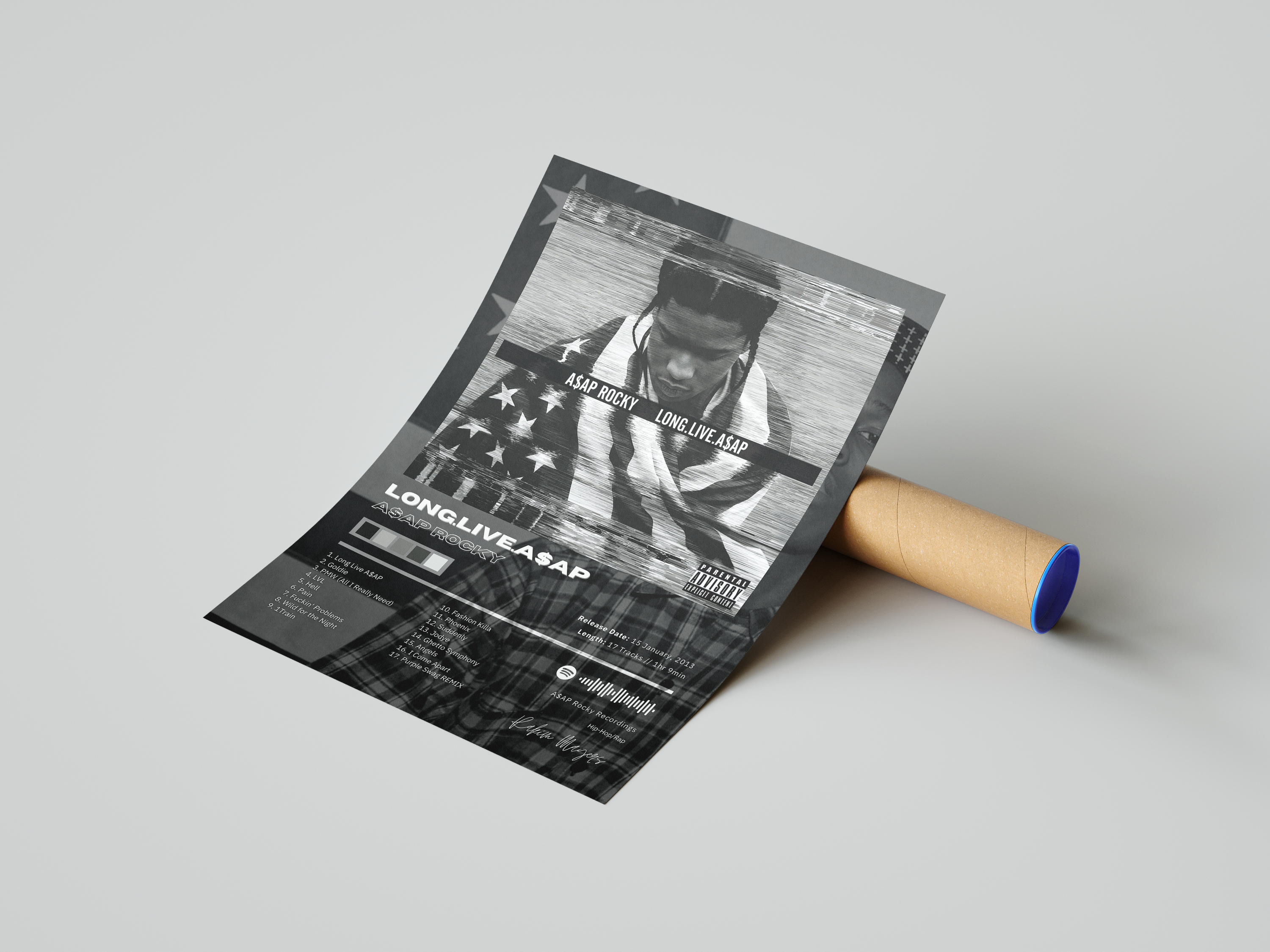 Asap Rocky 'Long Live A$ap' Album Poster | Hype Posters