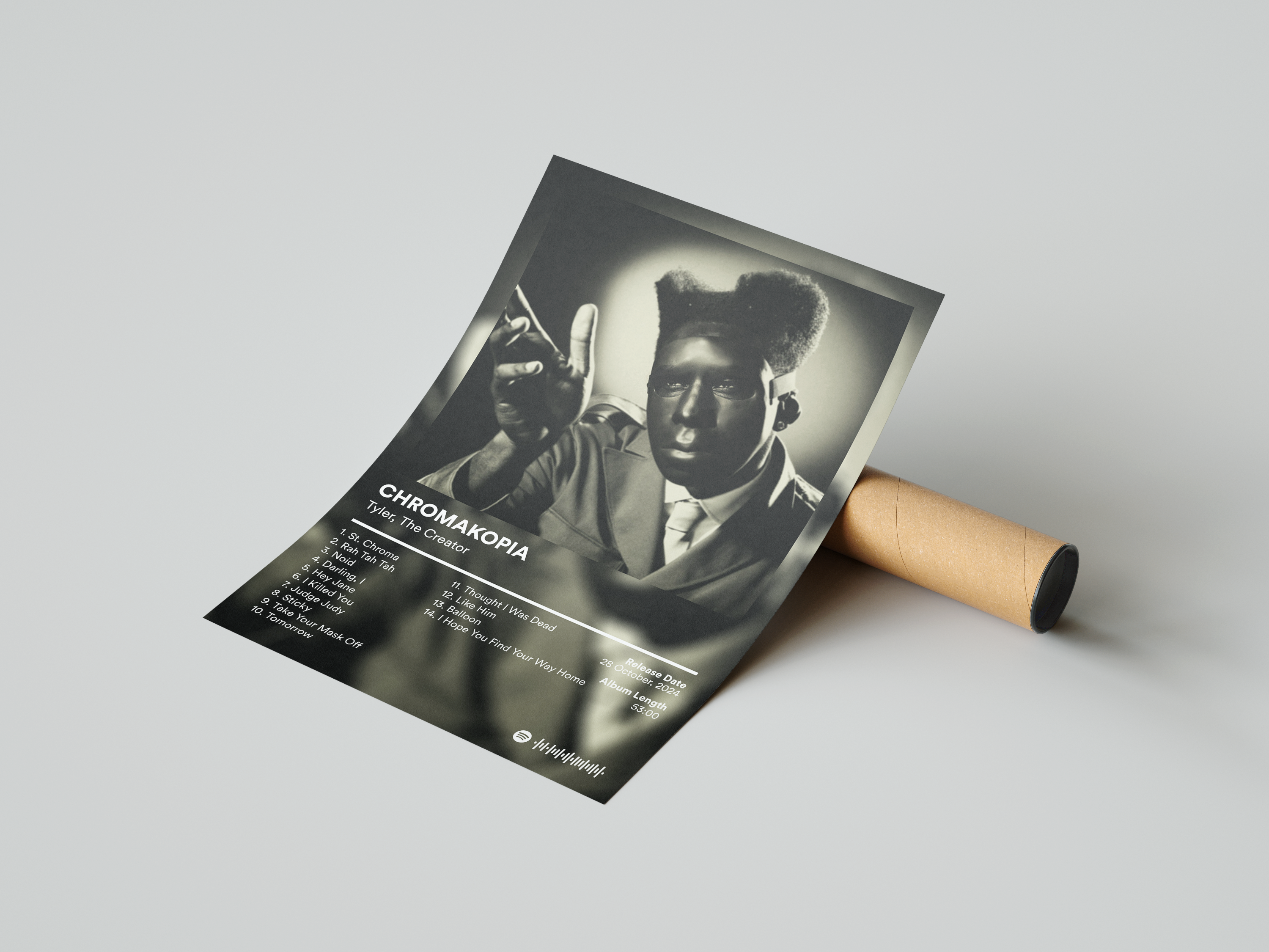 Tyler The Creator 'CHROMAKOPIA' Album Poster | Hype Posters