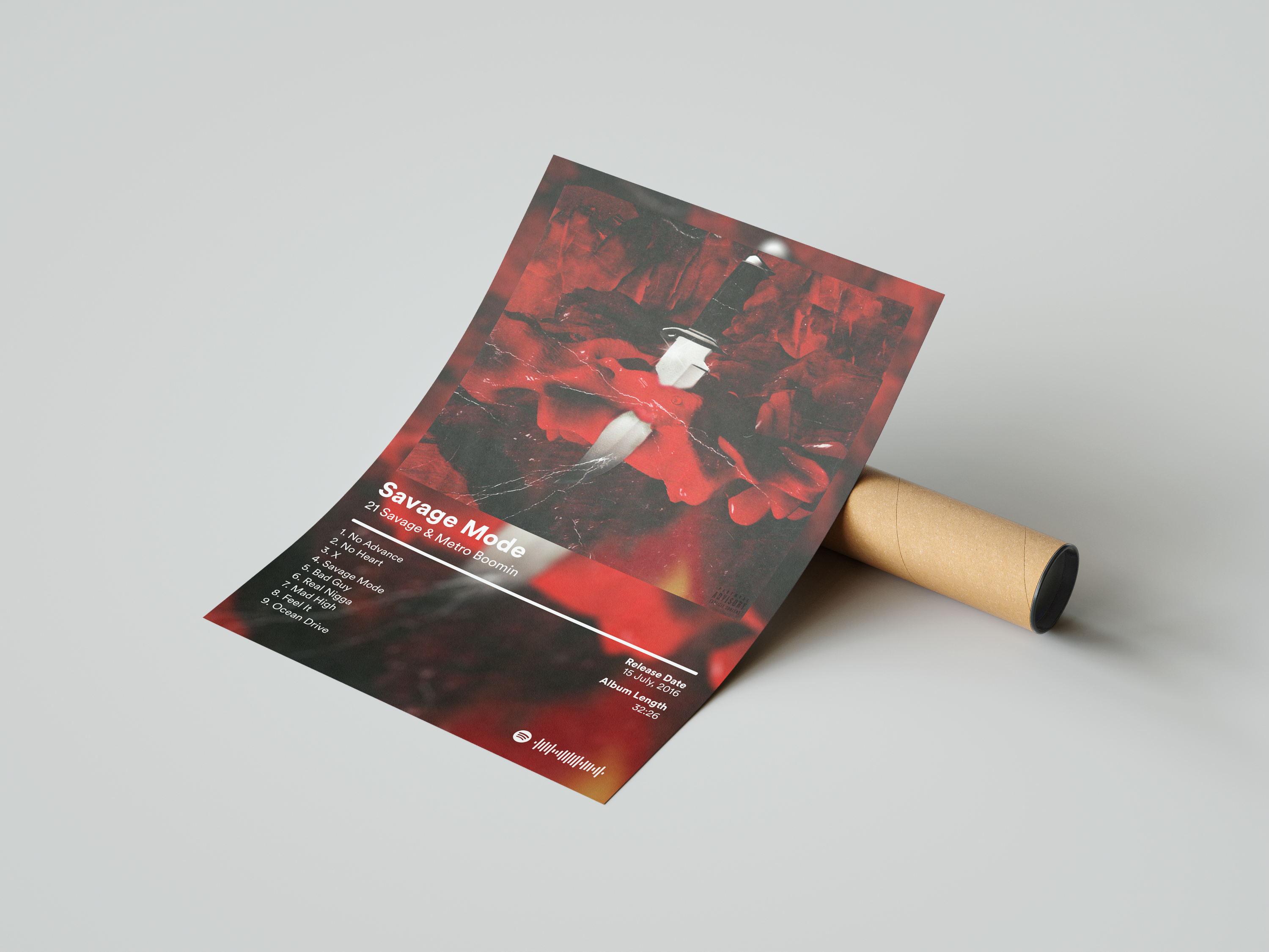 21 Savage 'Savage Mode' Album Poster | Hype Posters