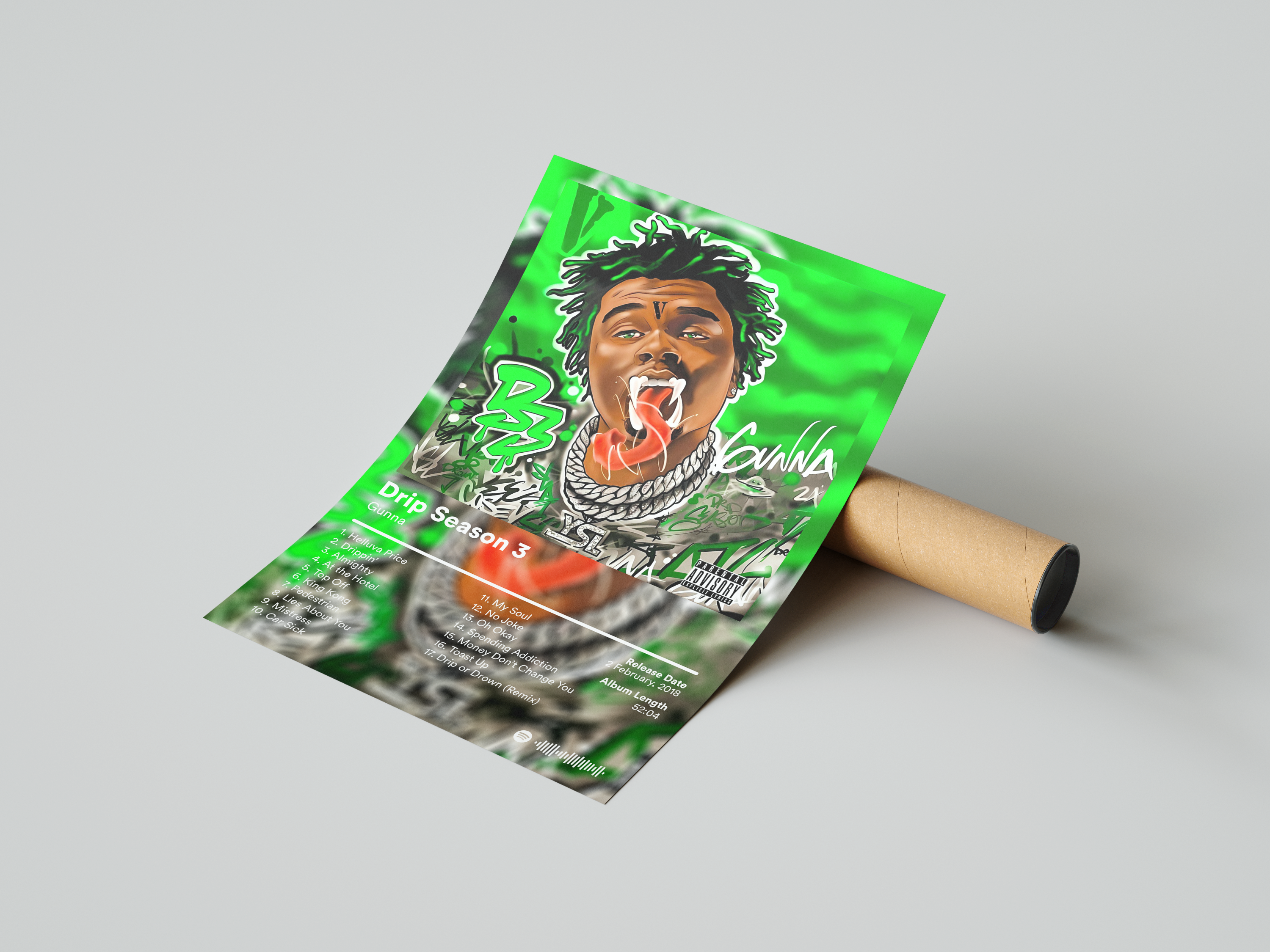 Gunna 'Drip Season 3' Album Poster | Hype Posters