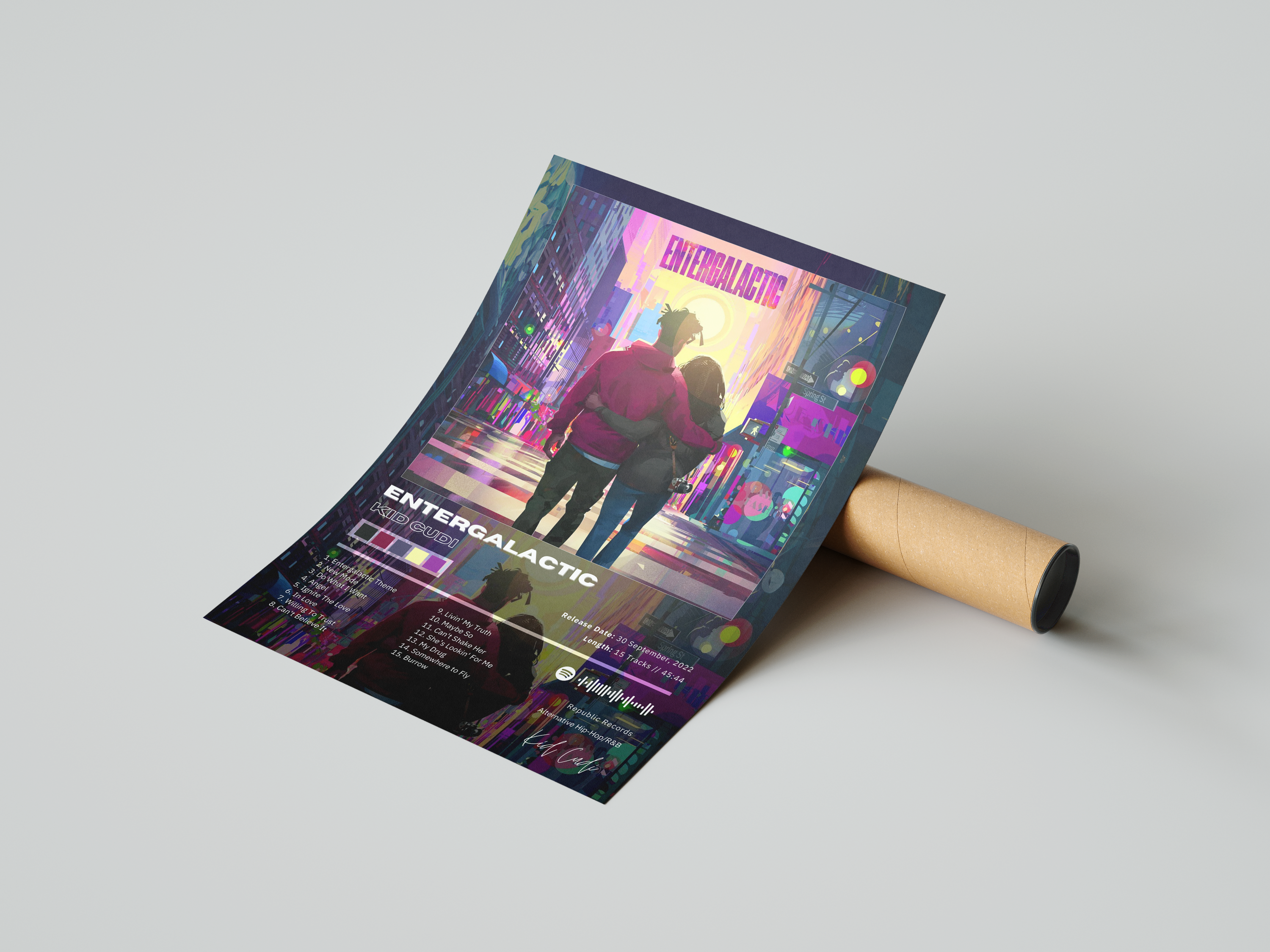 Kid Cudi 'Entergalactic' Album Poster | Hype Posters