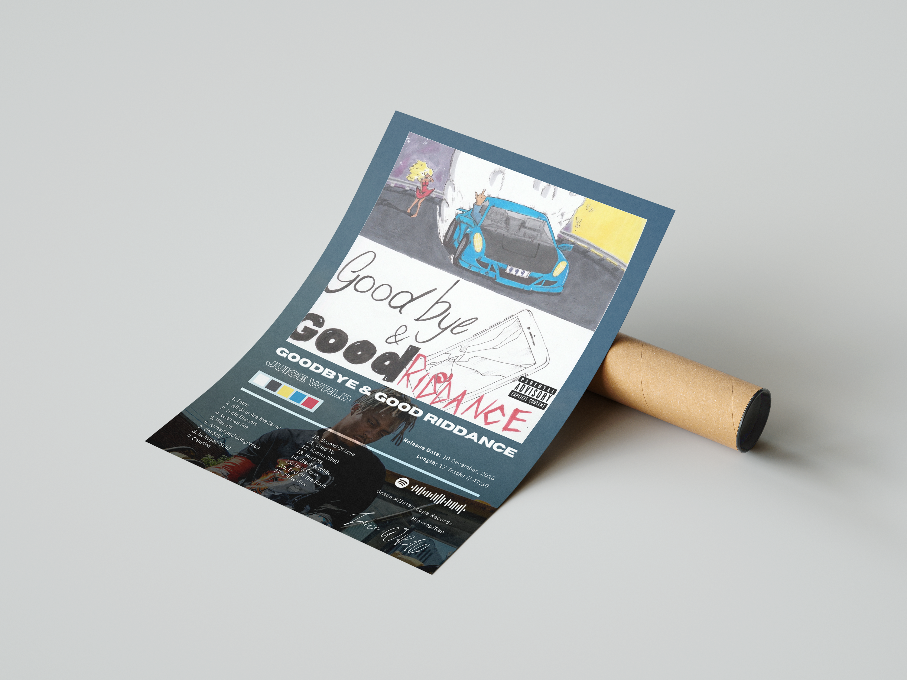 Juice WRLD 'Goodbye & Good Riddance' Album Poster | Hype Posters