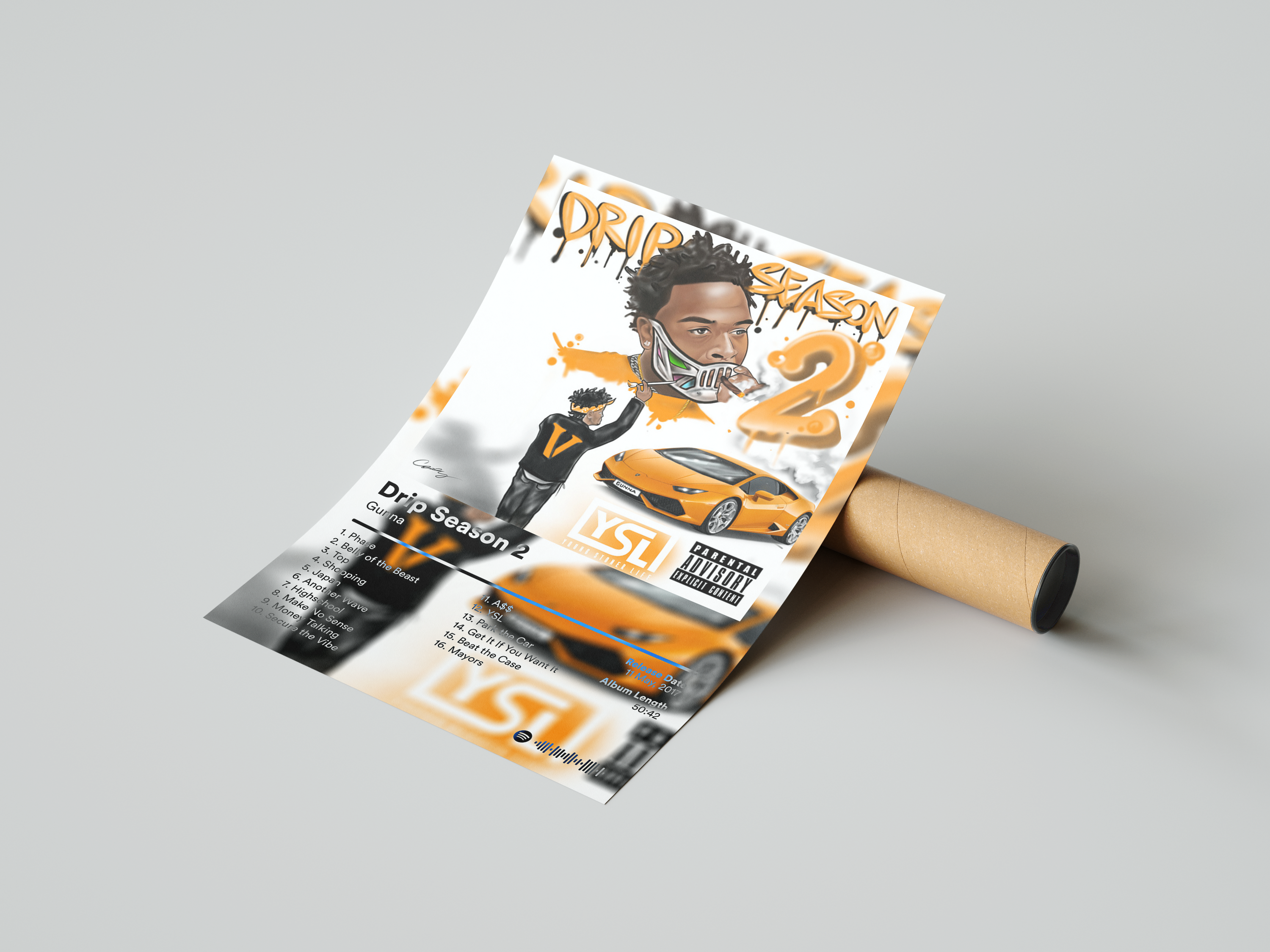 Gunna 'Drip Season 2' Album Poster | Hype Posters