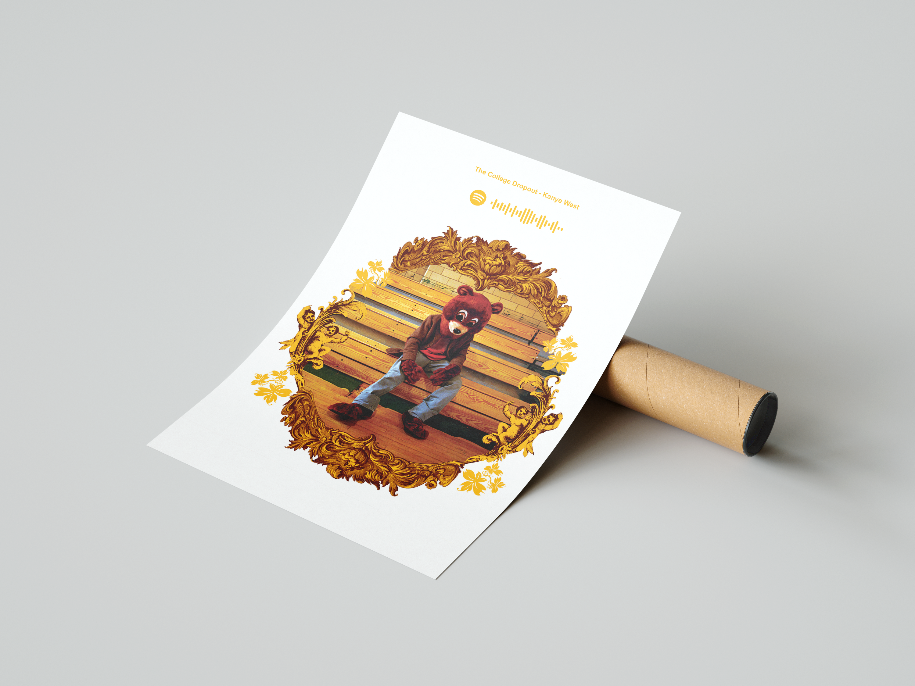 Kanye West 'The College Dropout' Spotify Poster | Hype Posters