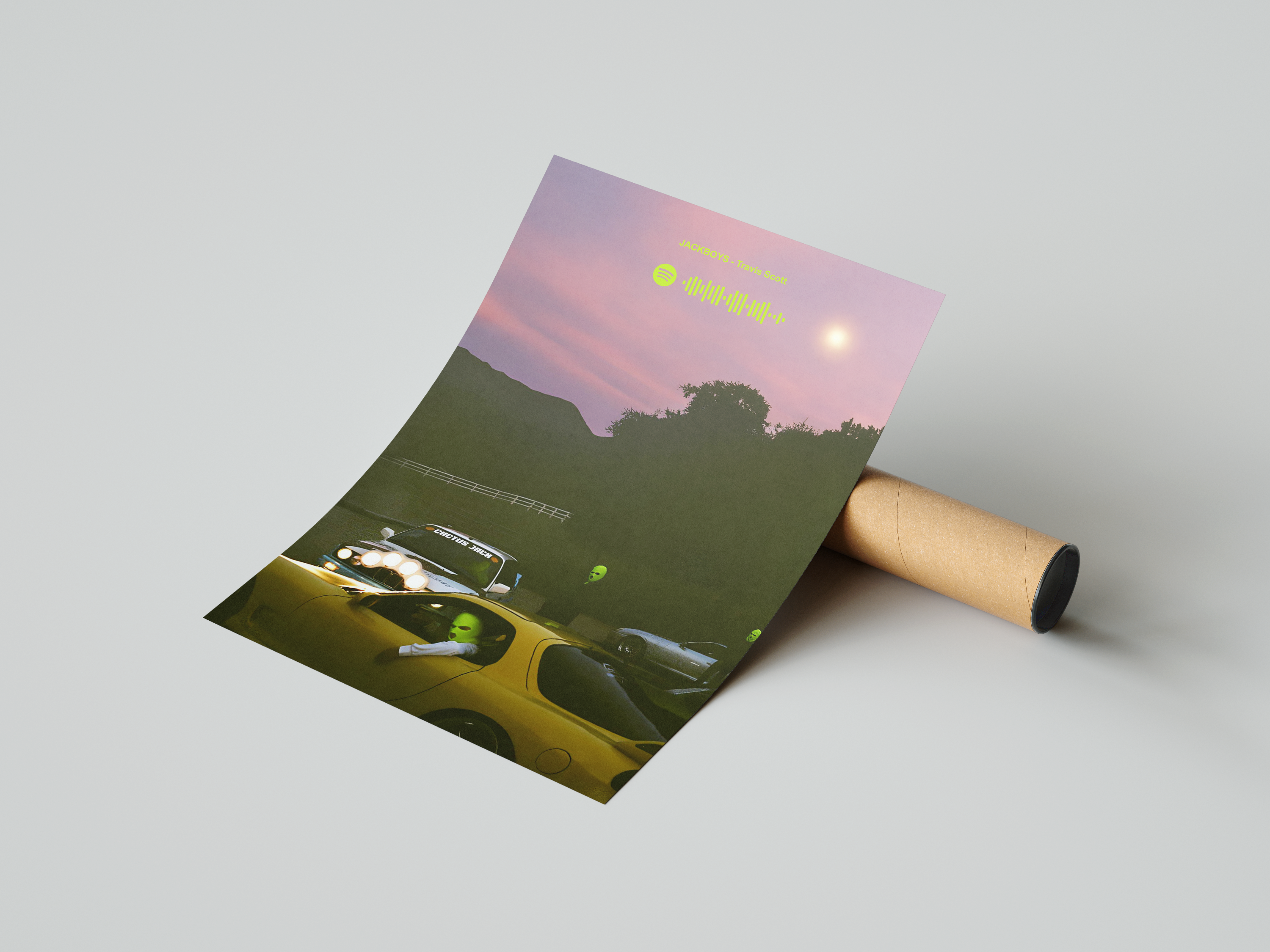 Travis Scott 'Jackboys' Spotify Poster | Hype Posters