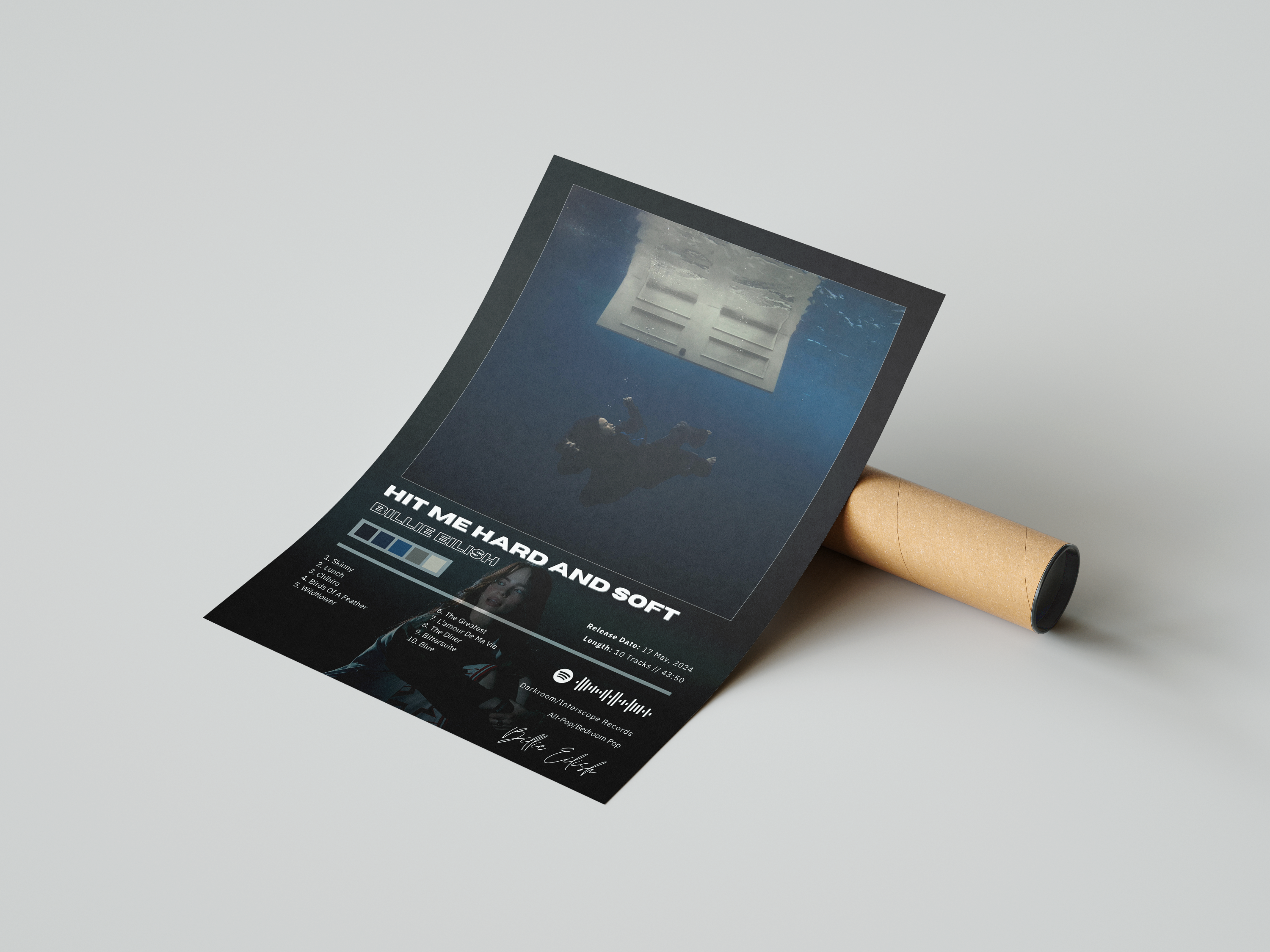 Billie Eilish 'Hit Me Hard And Soft' Album Poster | Hype Posters