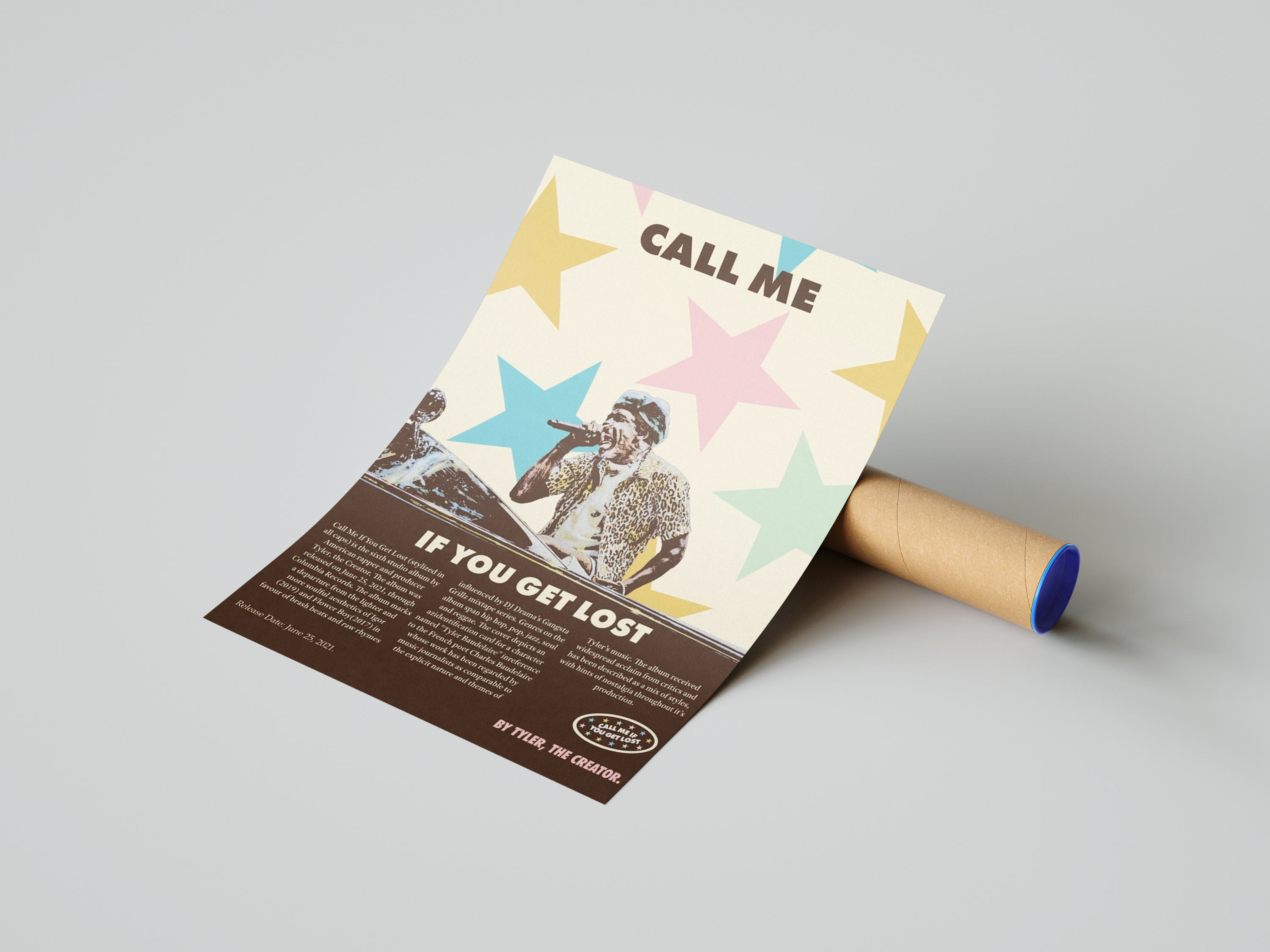 Tyler The Creator 'Call Me' Poster | Hype Posters