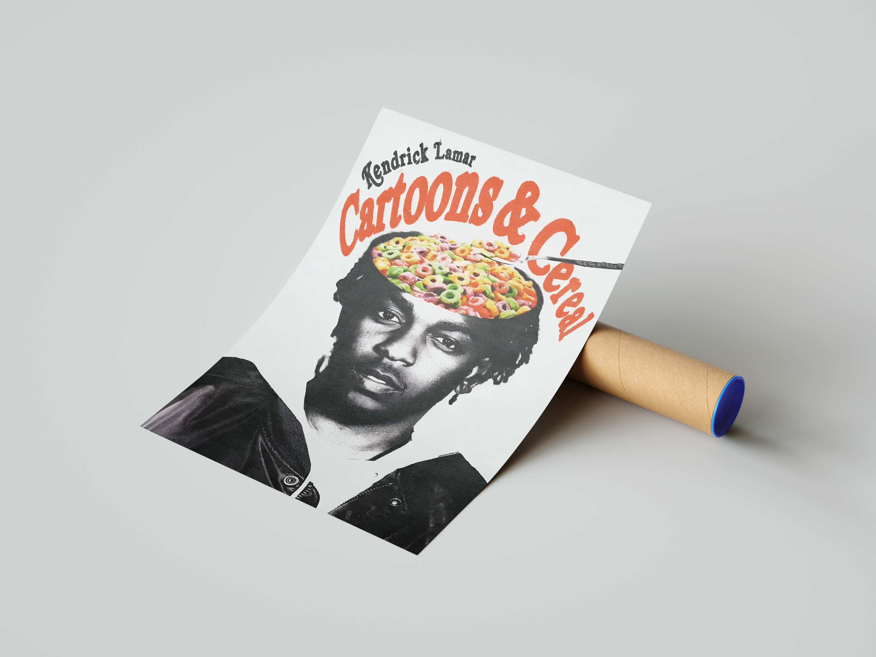 Kendrick Lamar - Cartoons & Cereal Poster | Hype Posters
