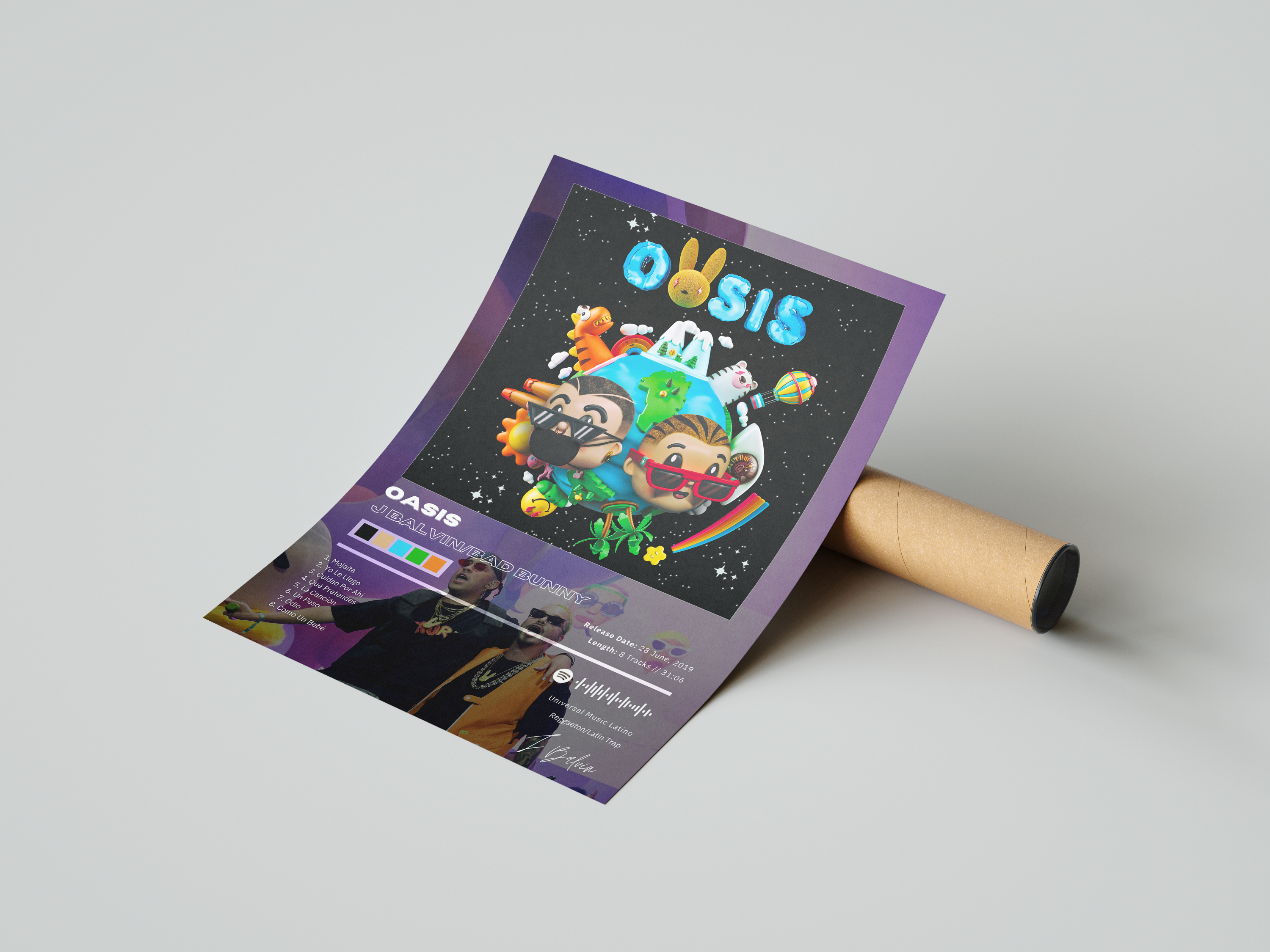 J Balvin 'Summer Love' Album Poster | Hype Posters