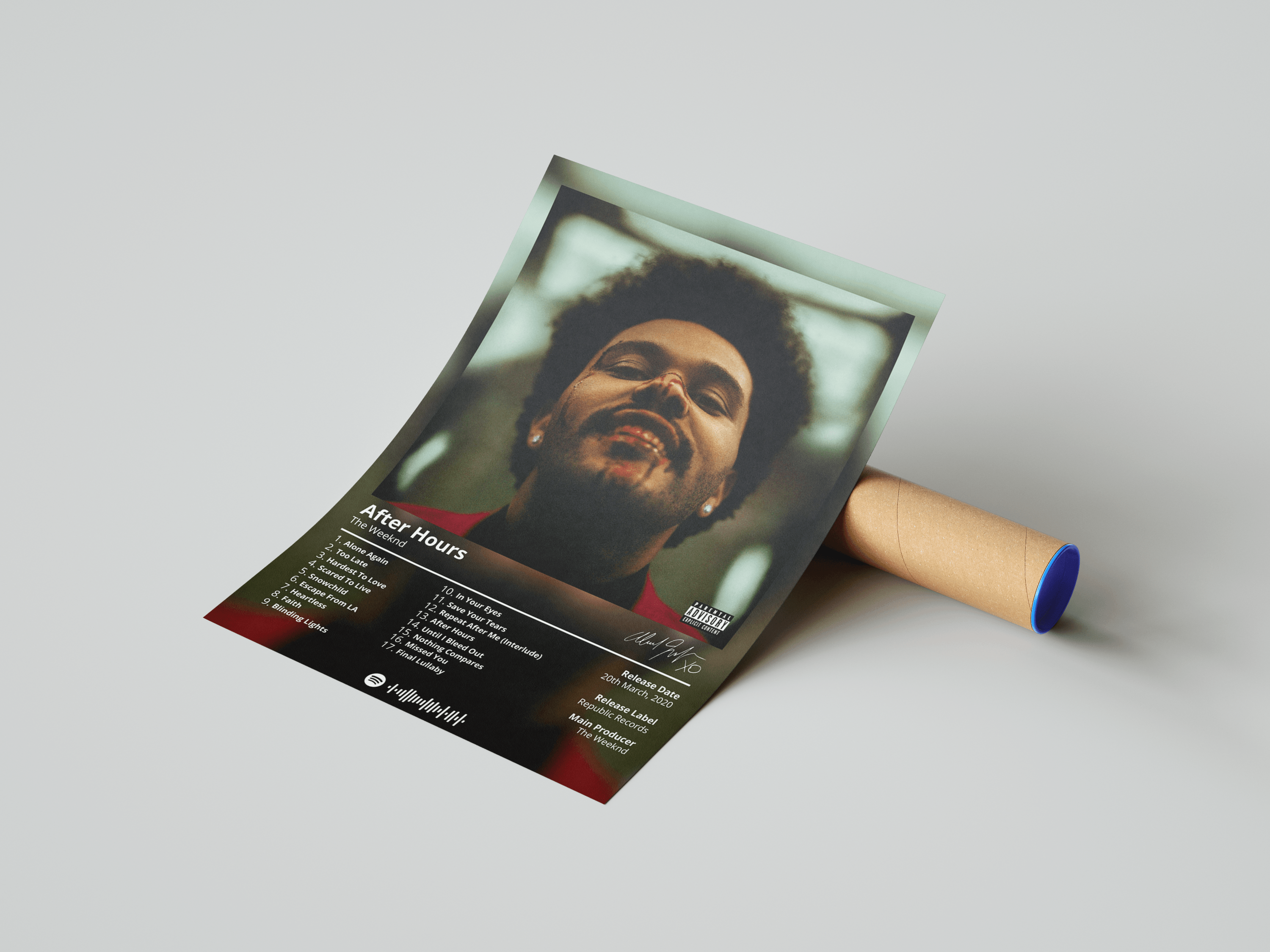 The Weeknd 'After Hours' Album Poster | Hype Posters