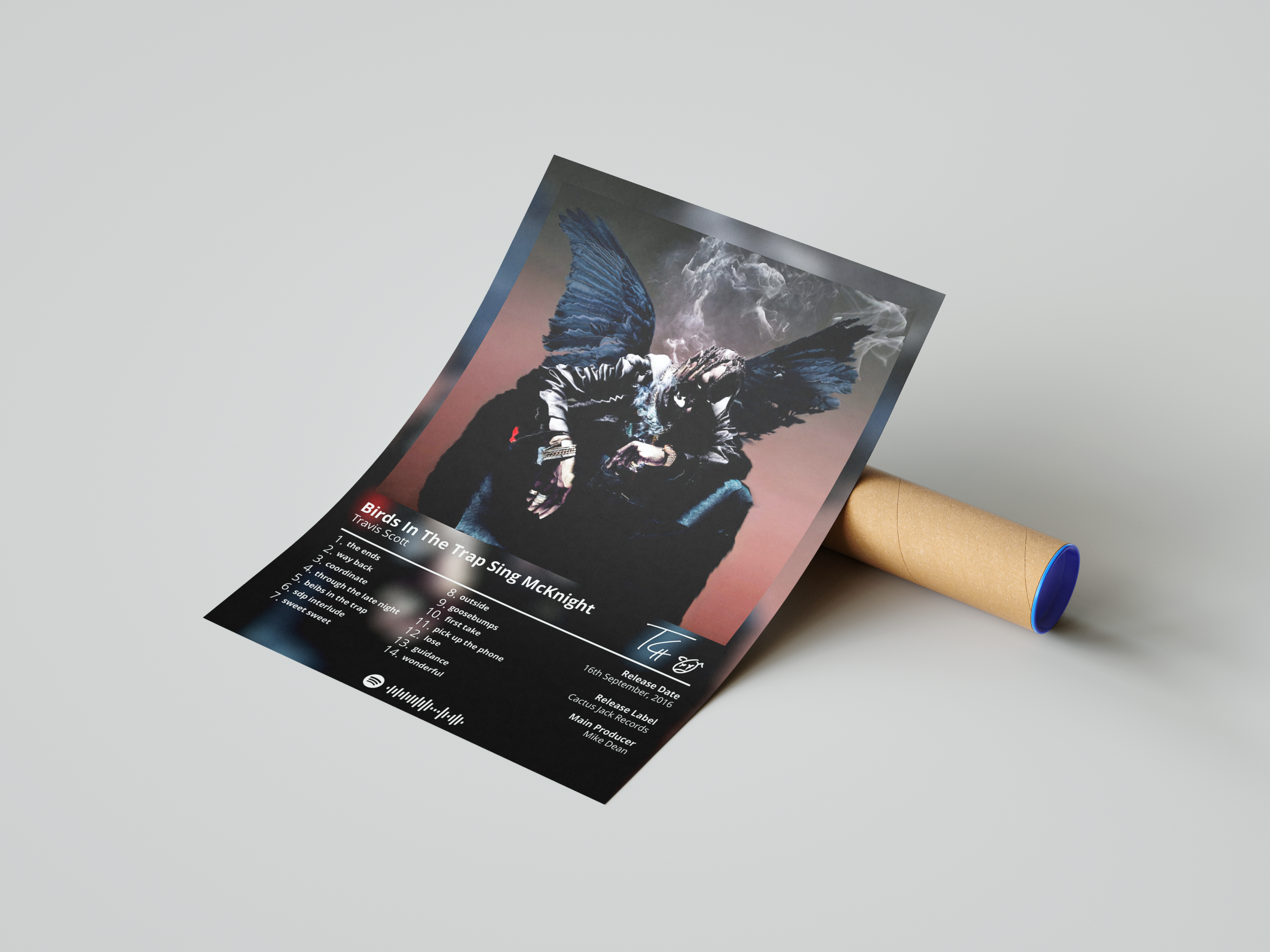 Travis Scott 'Birds In The Trap Sing McKnight' Album Poster | Hype Posters