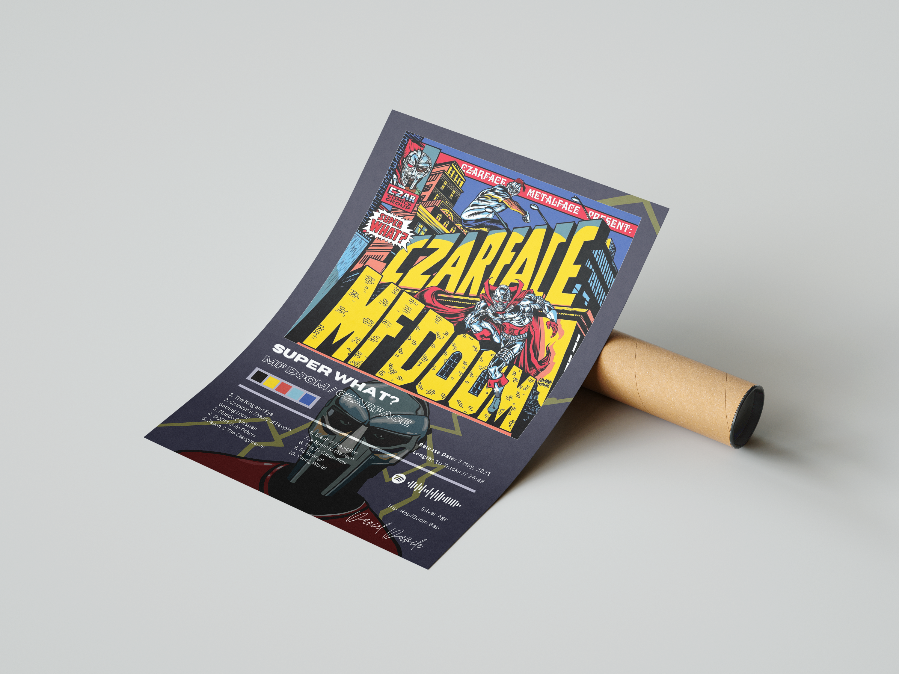 MF DOOM 'Super What?' Album Poster | Hype Posters