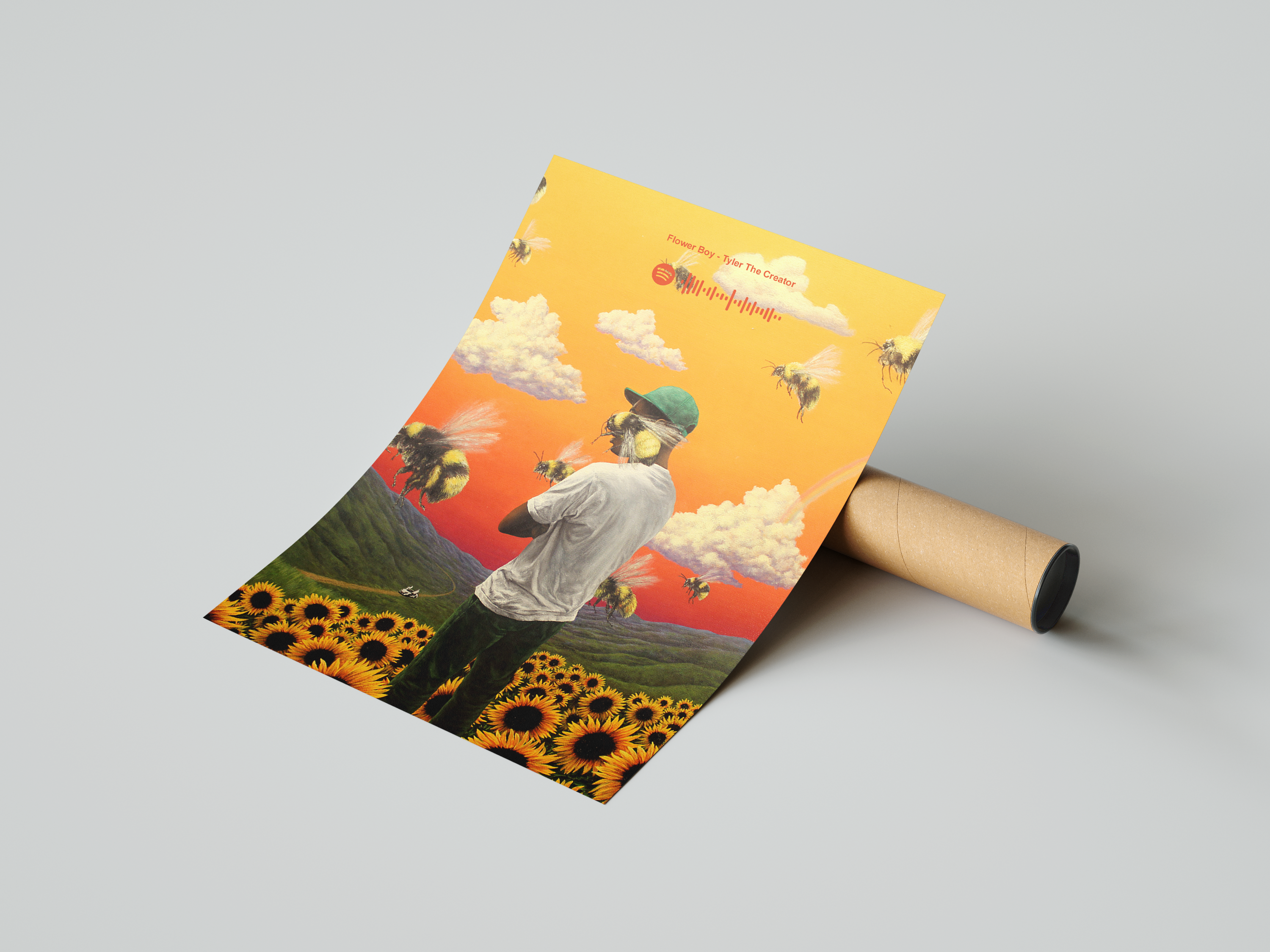 Tyler The Creator 'Flower Boy' Spotify Poster | Hype Posters