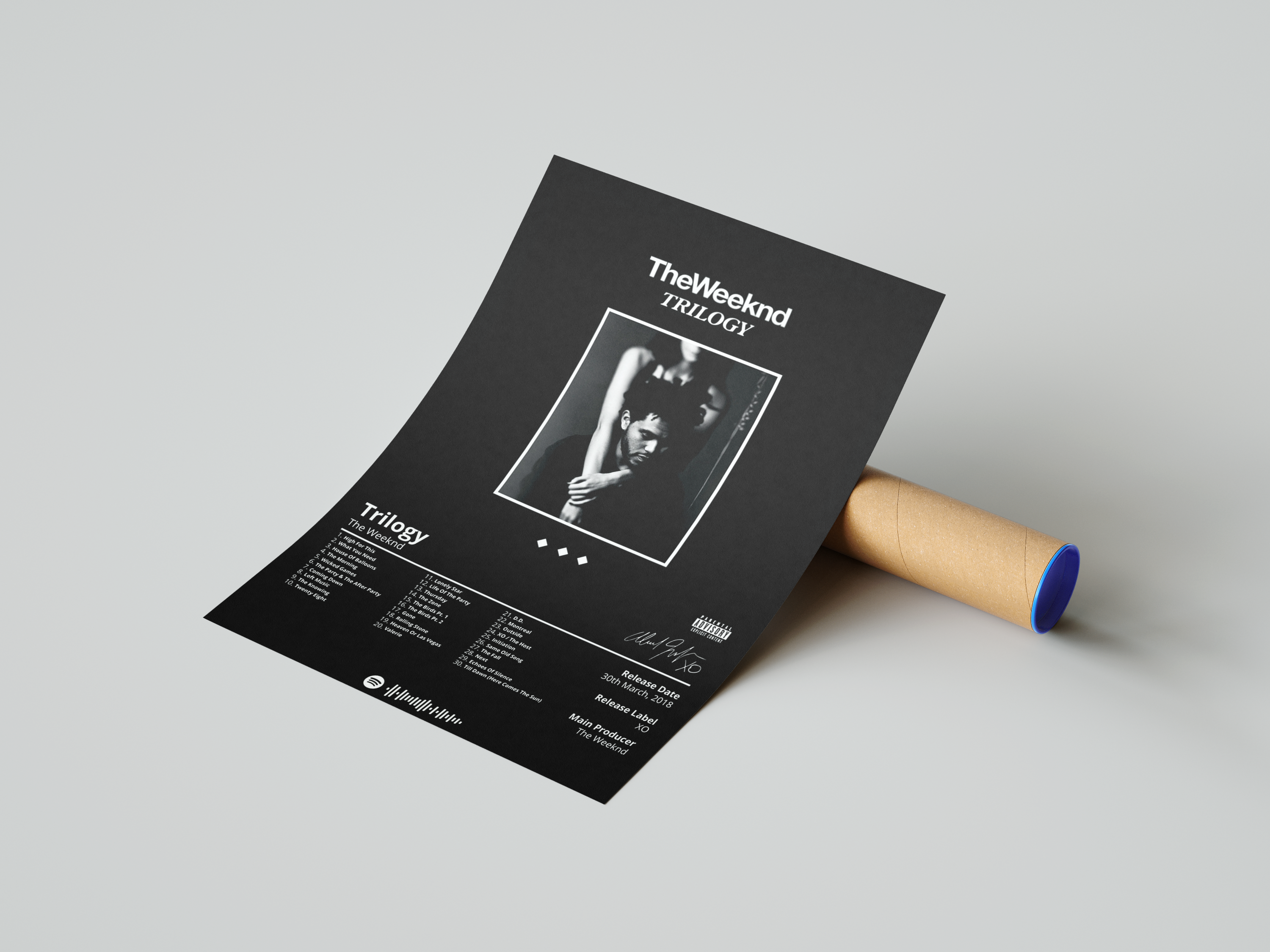 The Weeknd 'Trilogy' Album Poster | Hype Posters