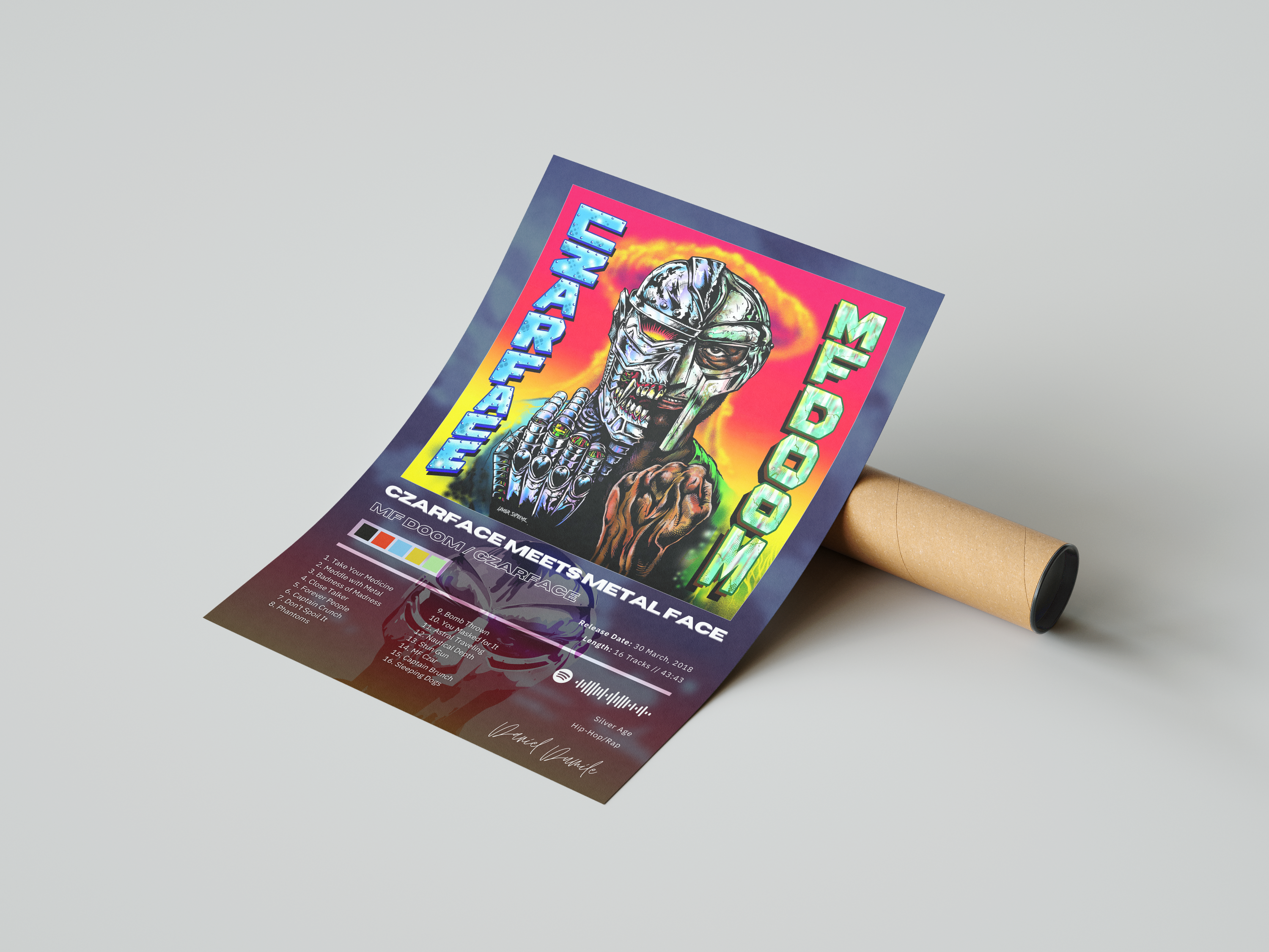 MF DOOM 'Czarface Meets Metal Face' Album Poster | Hype Posters