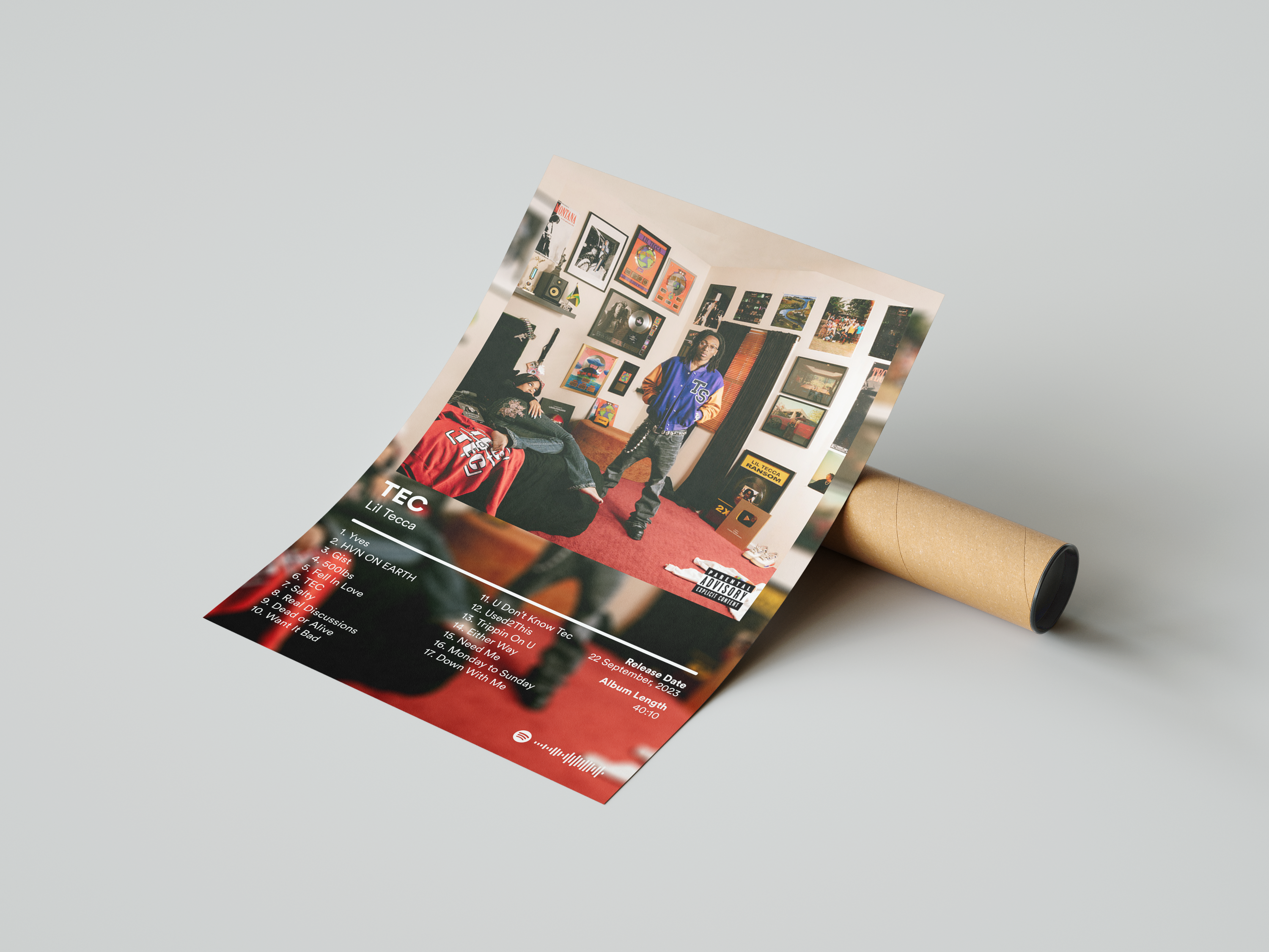 Lil Tecca 'TEC' Album Poster | Hype Posters