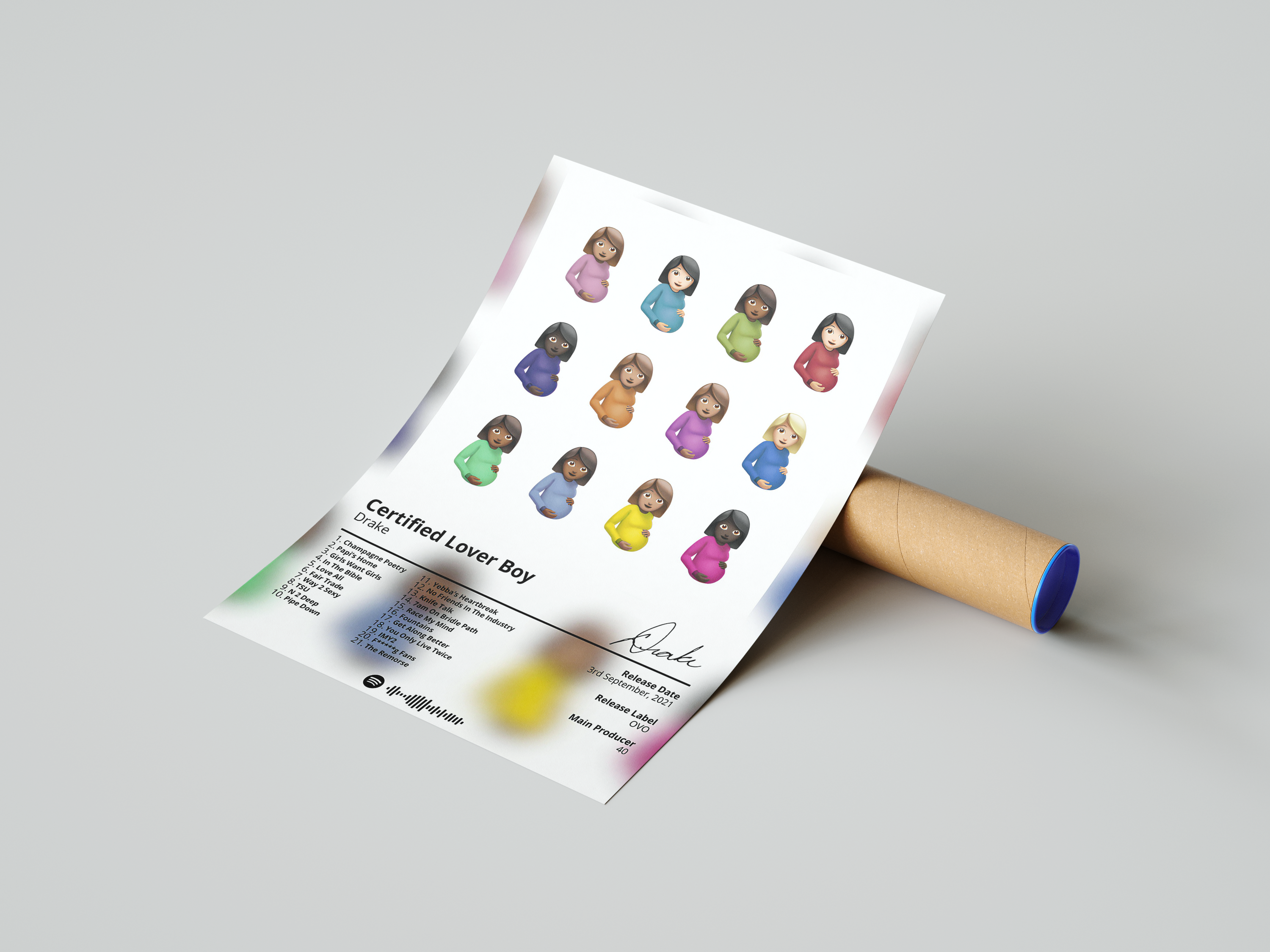 Drake 'Certified Lover Boy' Album Poster | Hype Posters