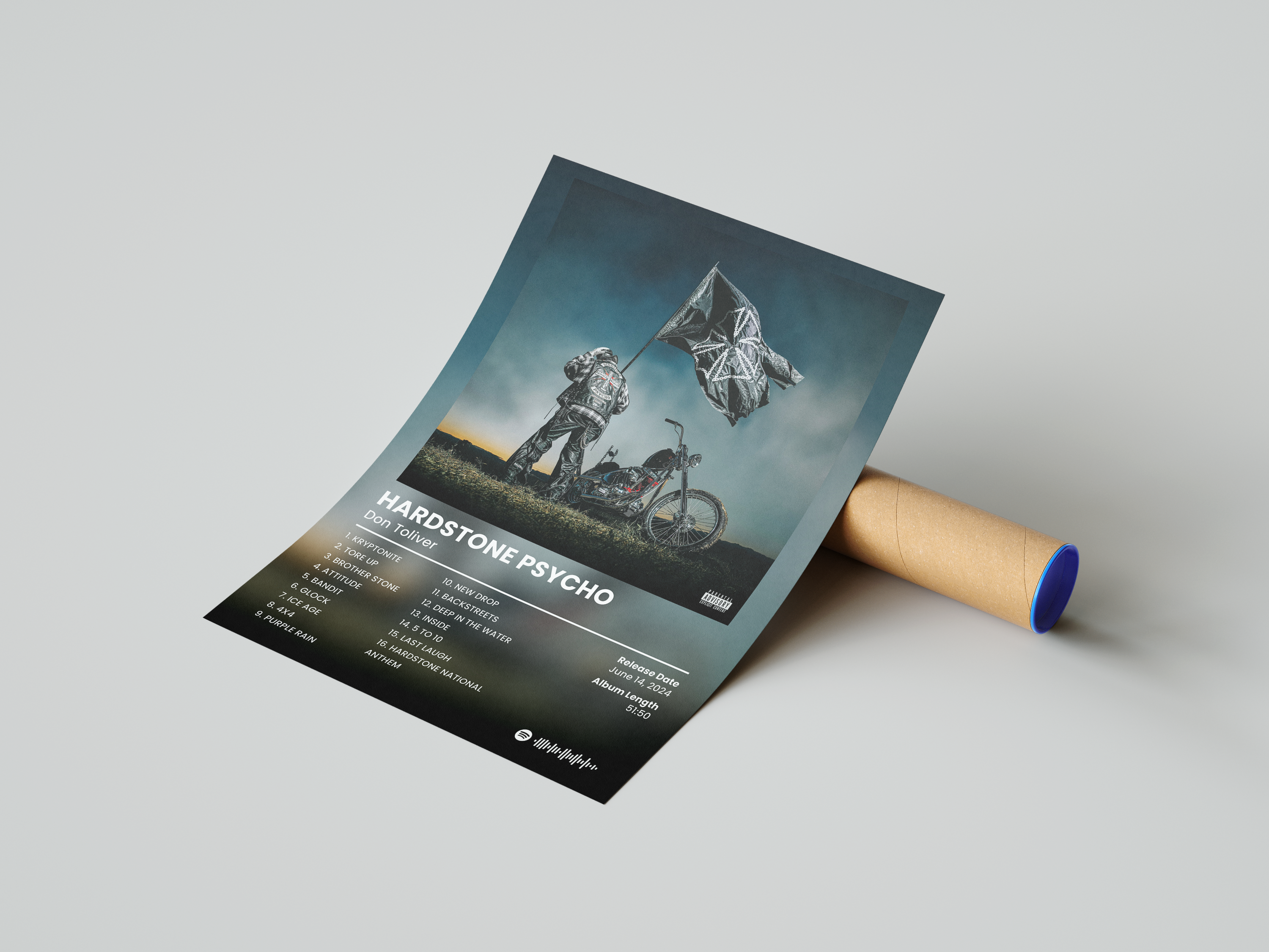 Don Toliver 'Hardstone Psycho' Album Poster | Hype Posters