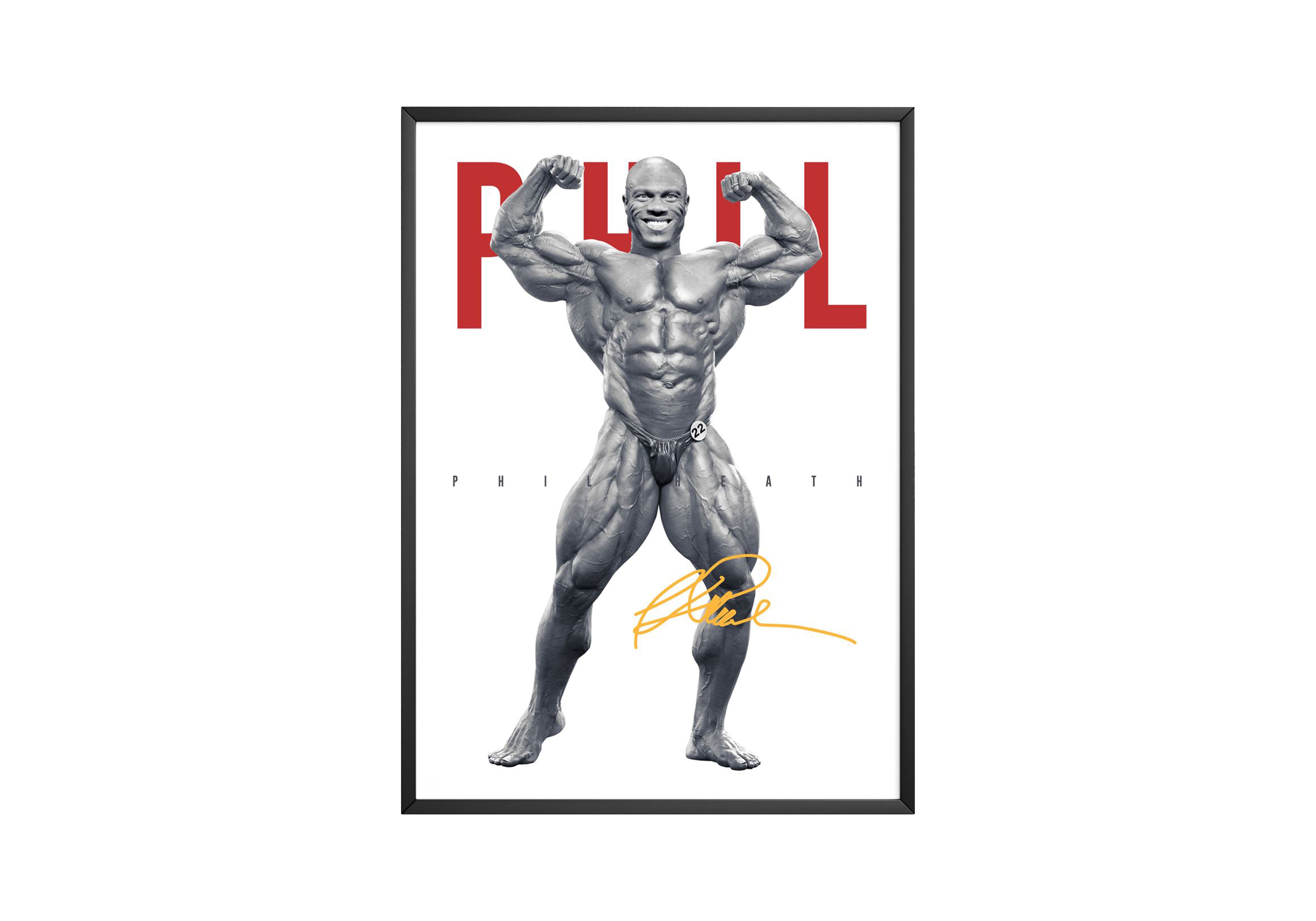 Phil Heath 'Signature' Bodybuilding Poster | Hype Posters