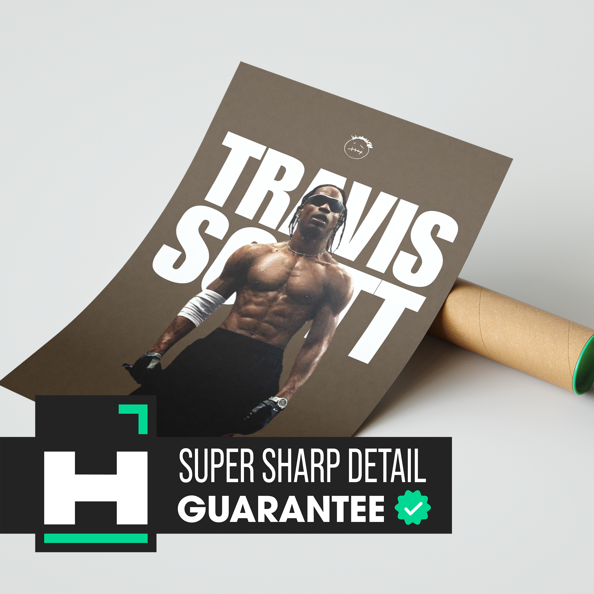 Travis Scott Brown Poster | Hype Posters