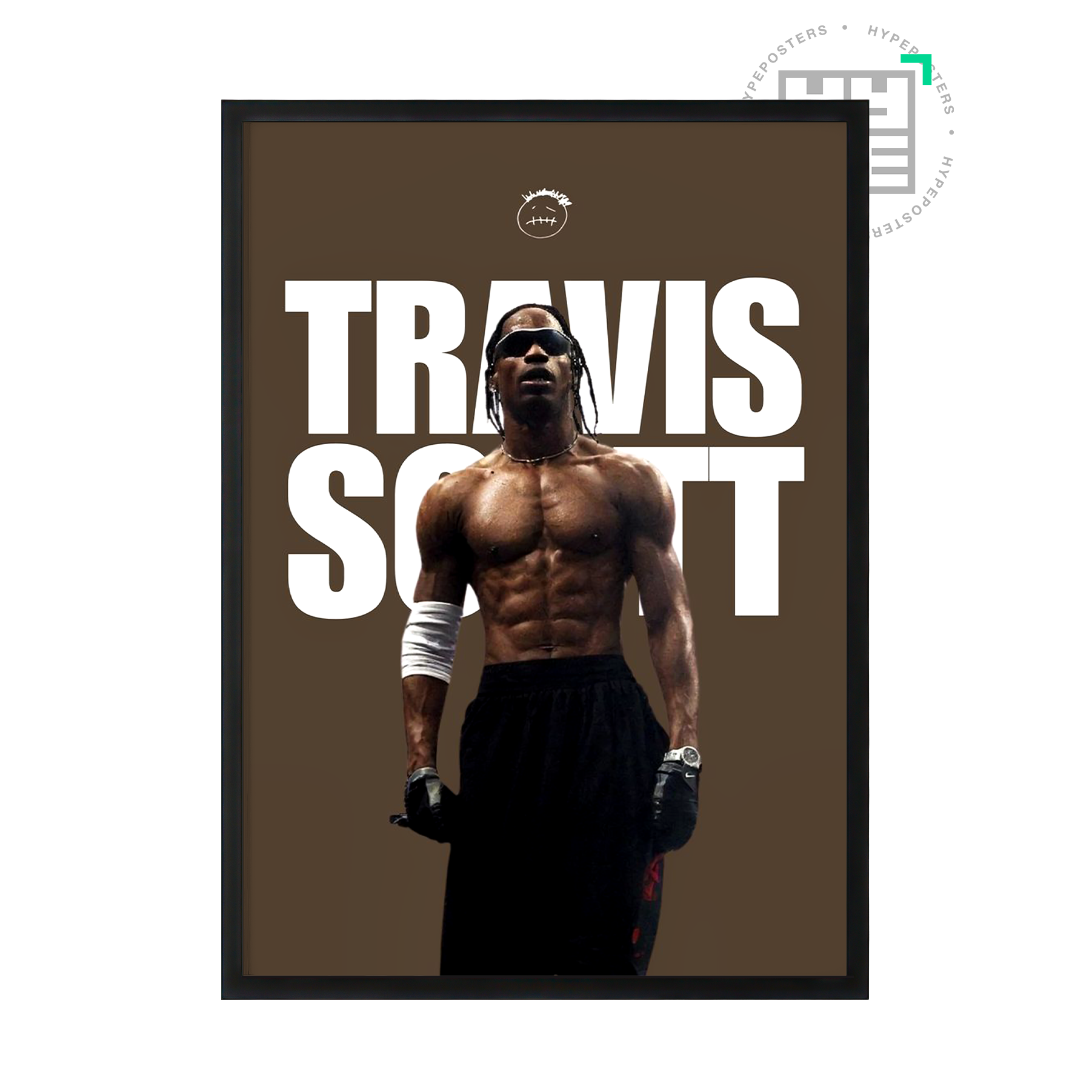 Travis Scott Brown Poster | Hype Posters