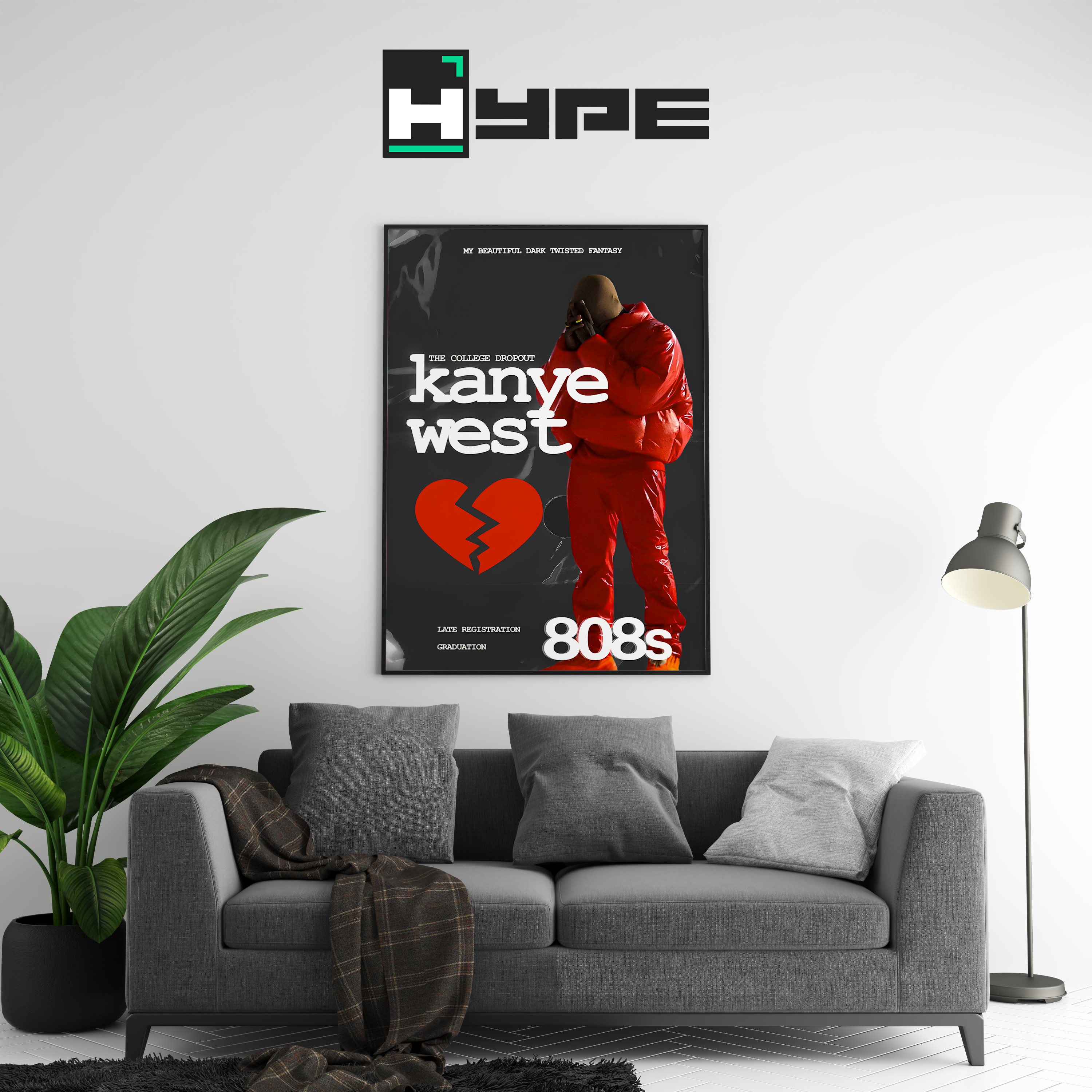 Kanye West 808 Poster