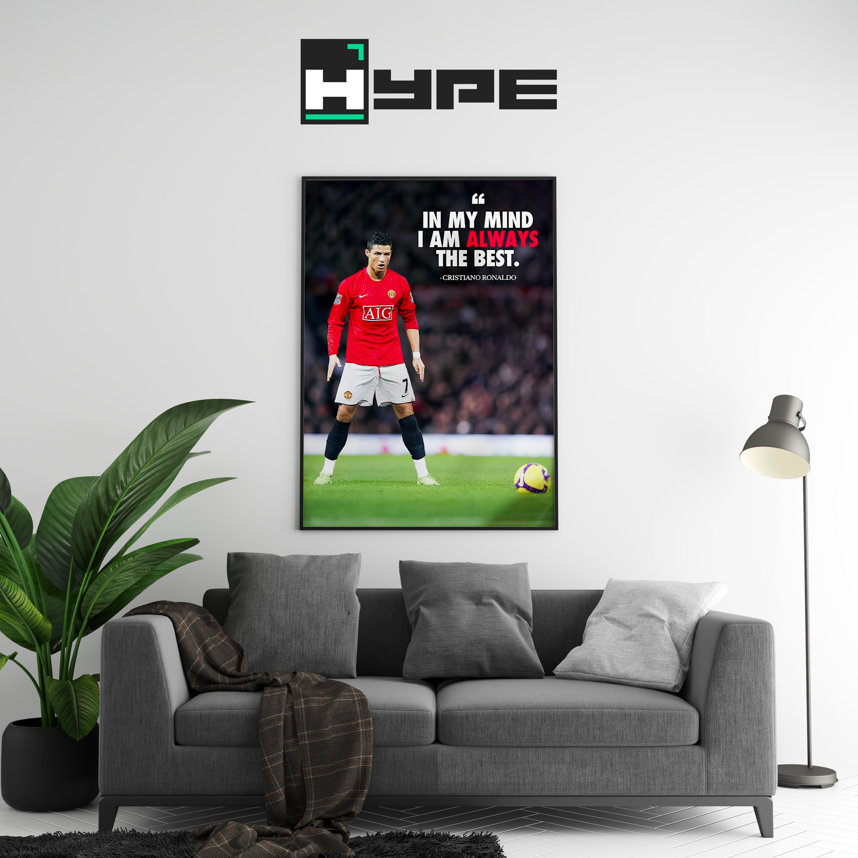 Cristiano Ronaldo 'The Best' Poster | Hype Posters