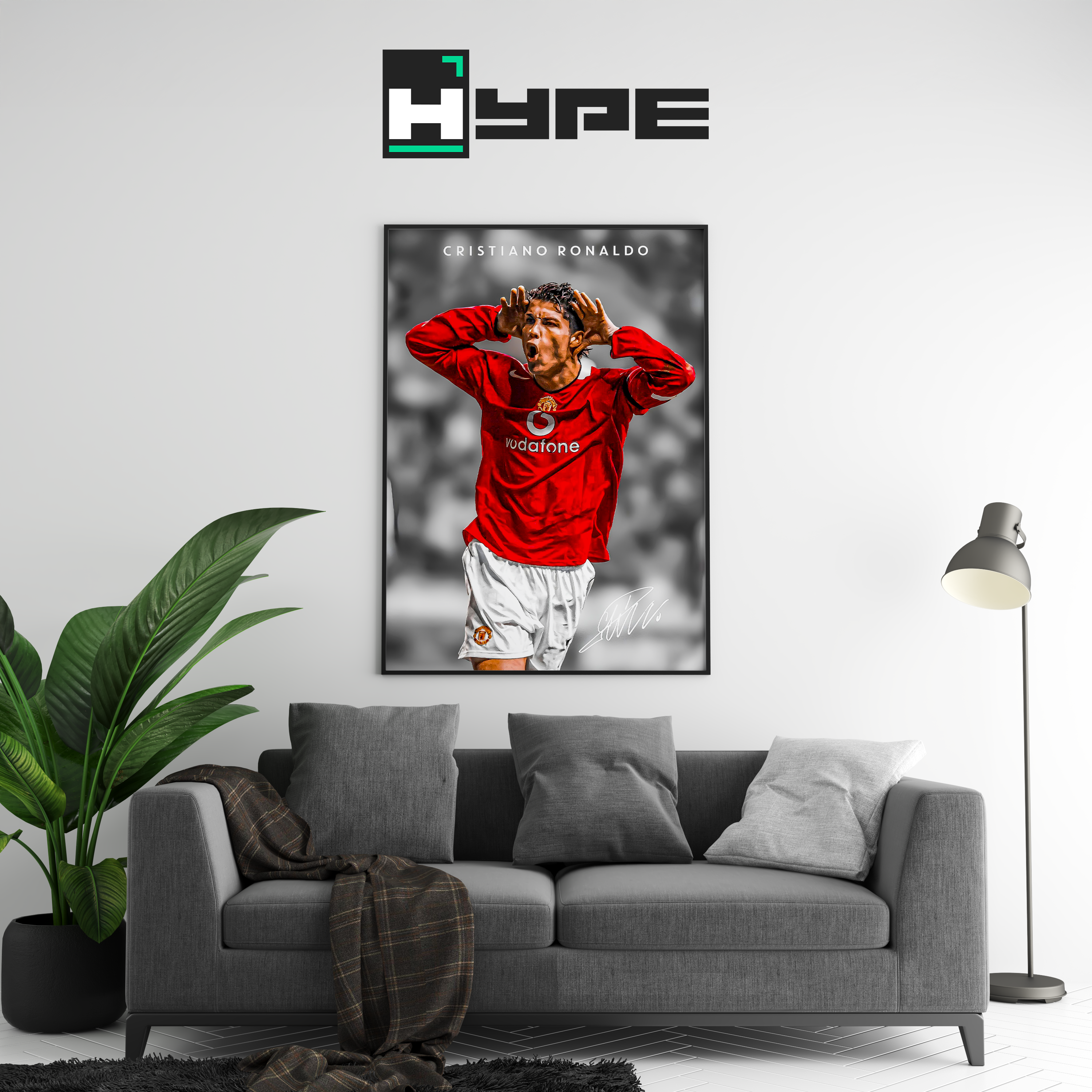 Cristiano Ronaldo Vintage Poster | Hype Posters