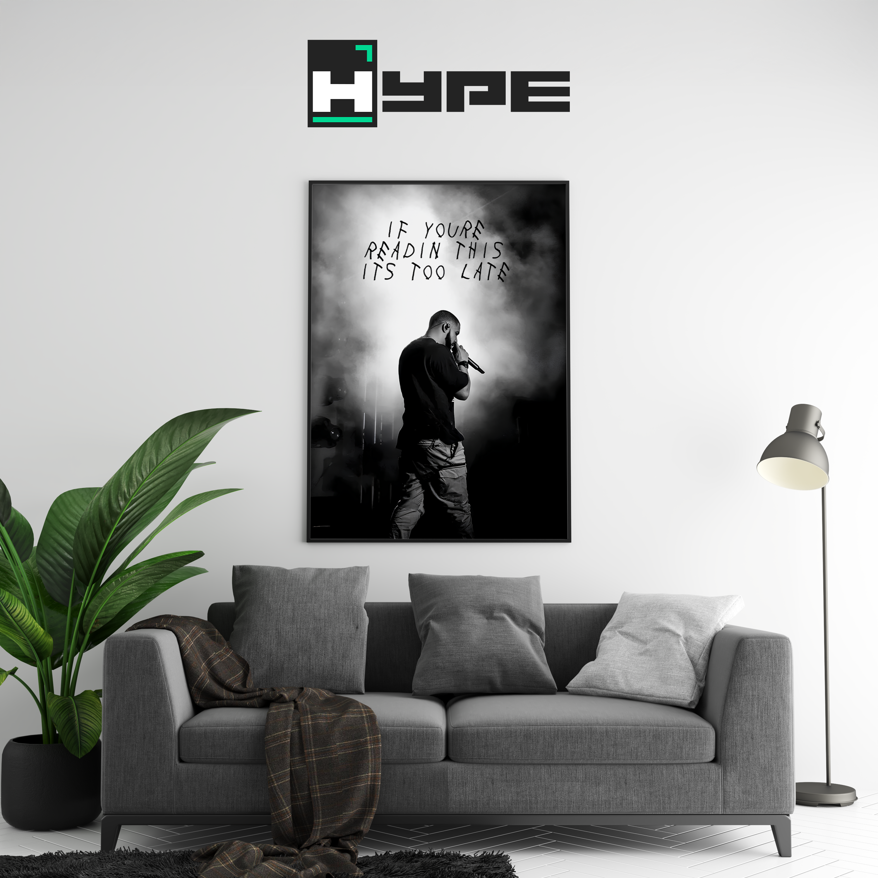 Drake Too Late Poster | Hype Posters