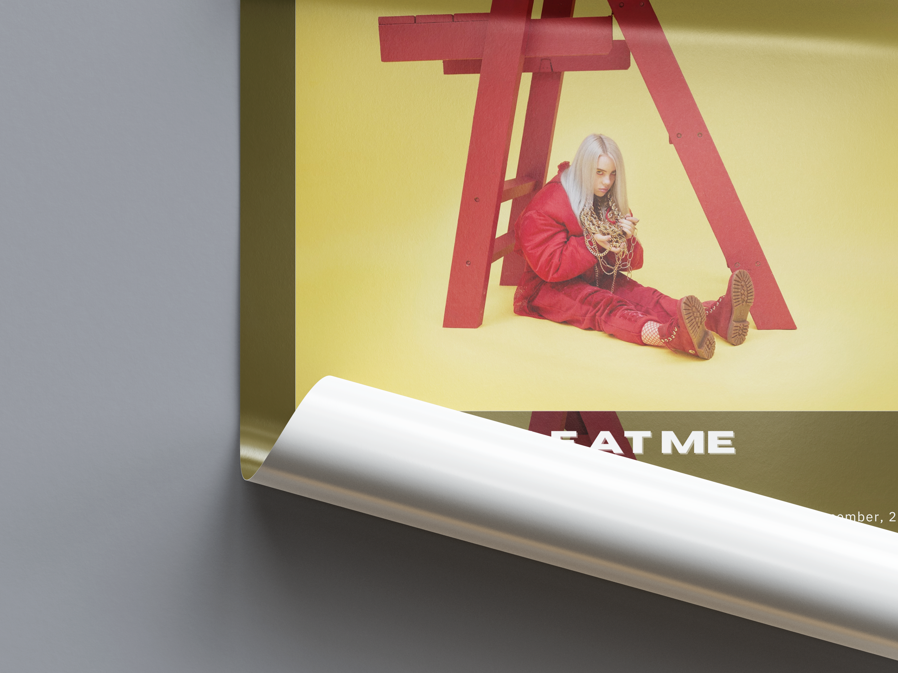 Billie Eilish 'dont smile at me' Album Poster | Hype Posters