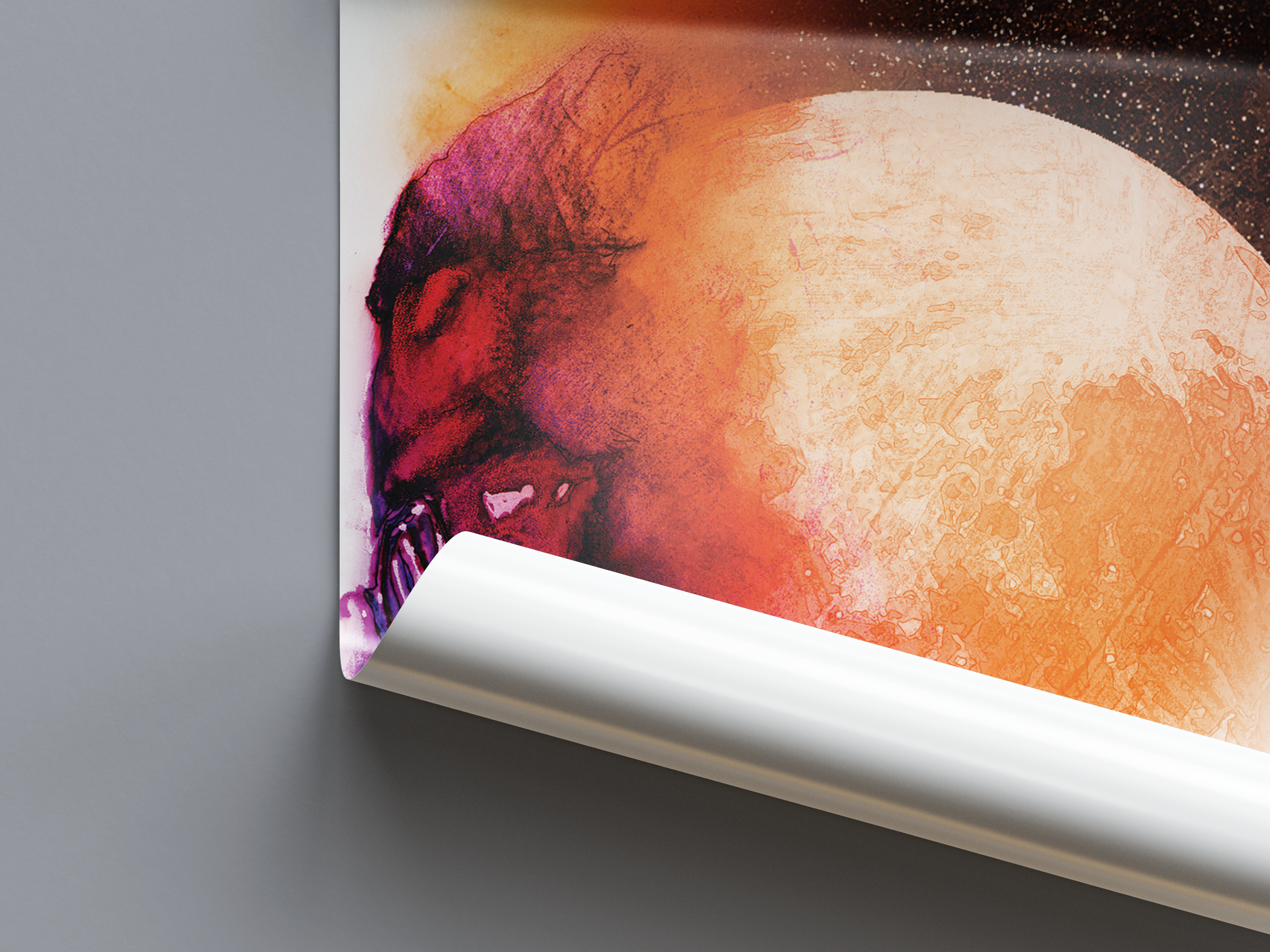 Kid Cudi 'Man On The Moon: The End Of Day' Spotify Poster | Hype Posters